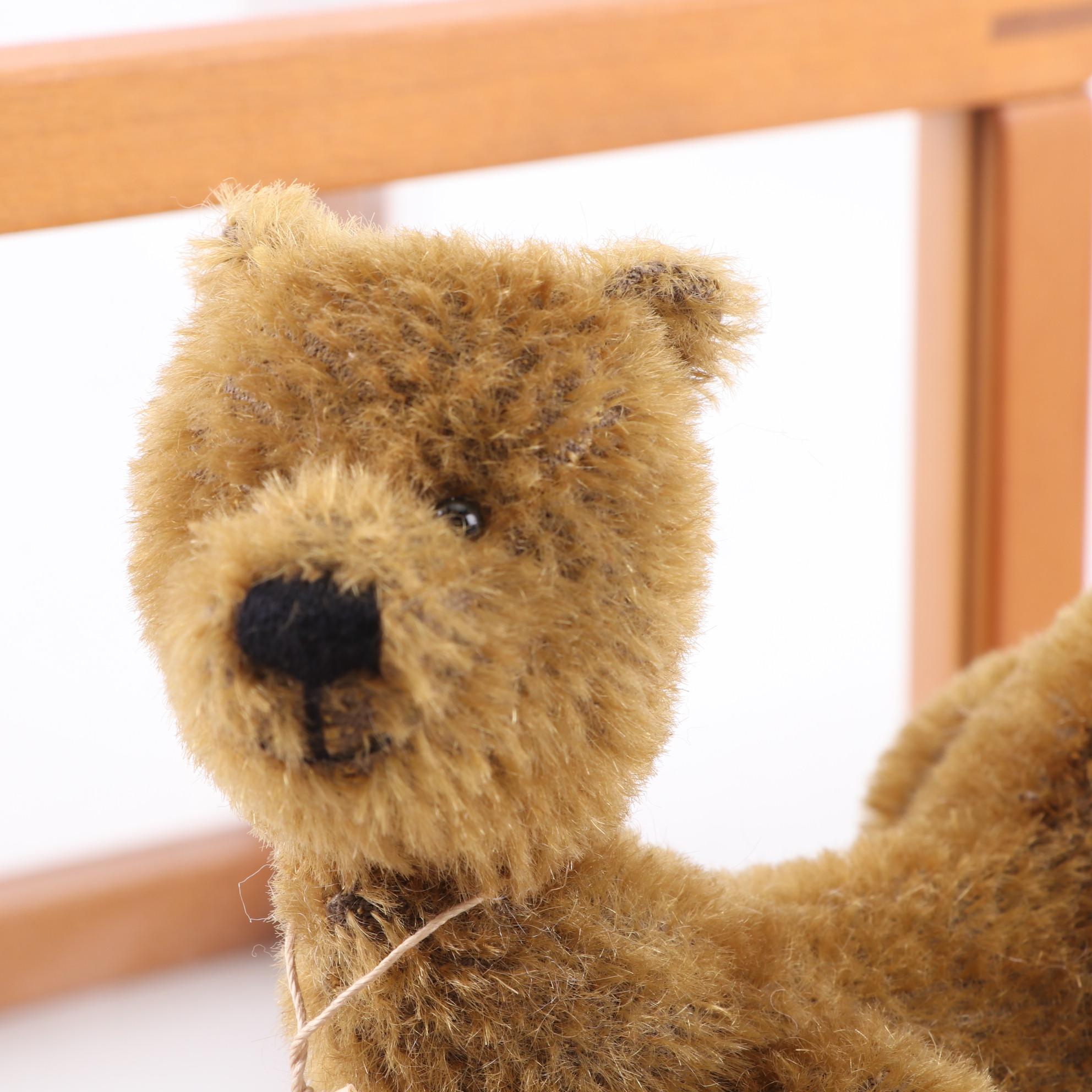 German Limited Edition Handmade Bear "Smily" by Martin in Display Case