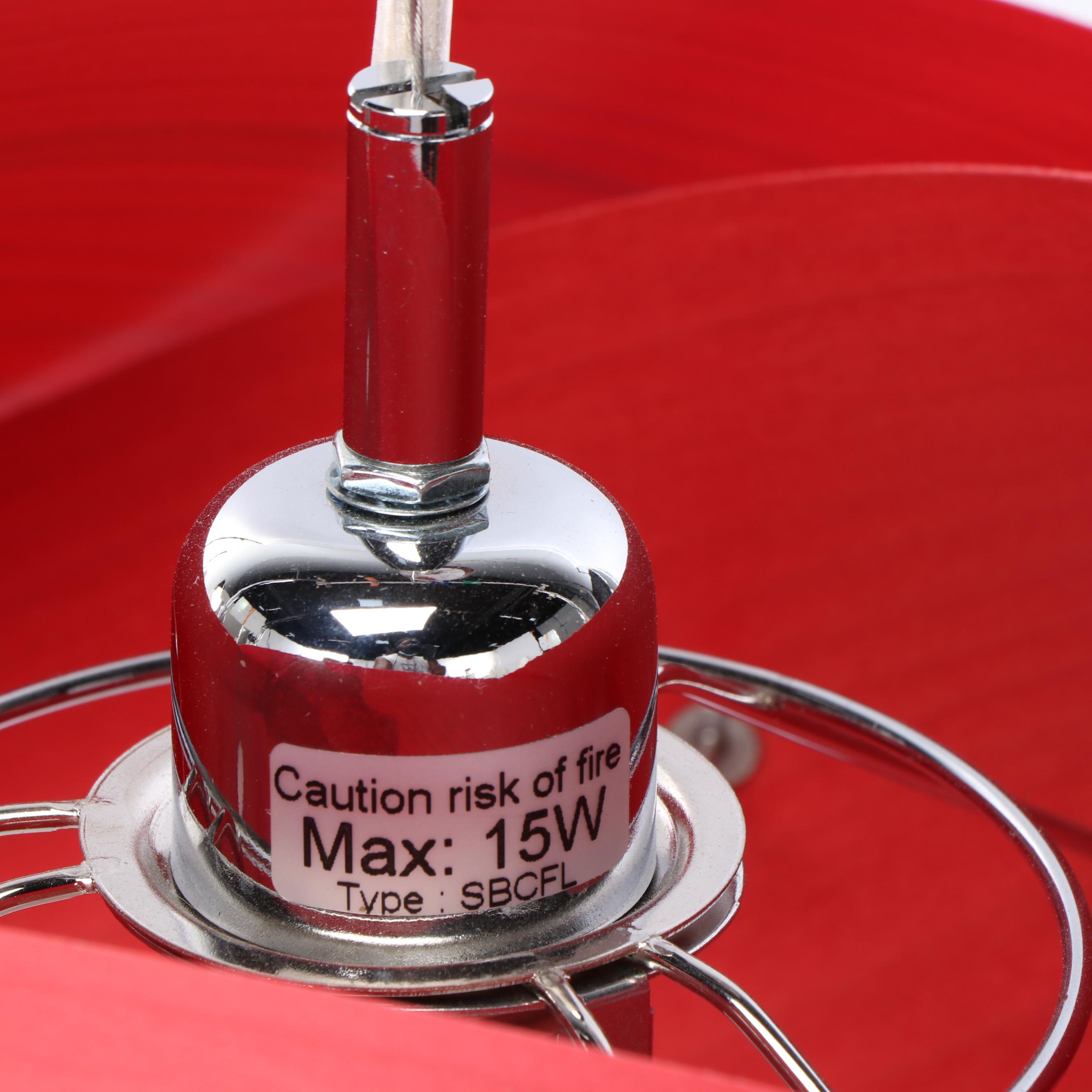 LZF "Nut" Red Wood Veneer Pendant Designed by Ray Power and Mariví Calvo