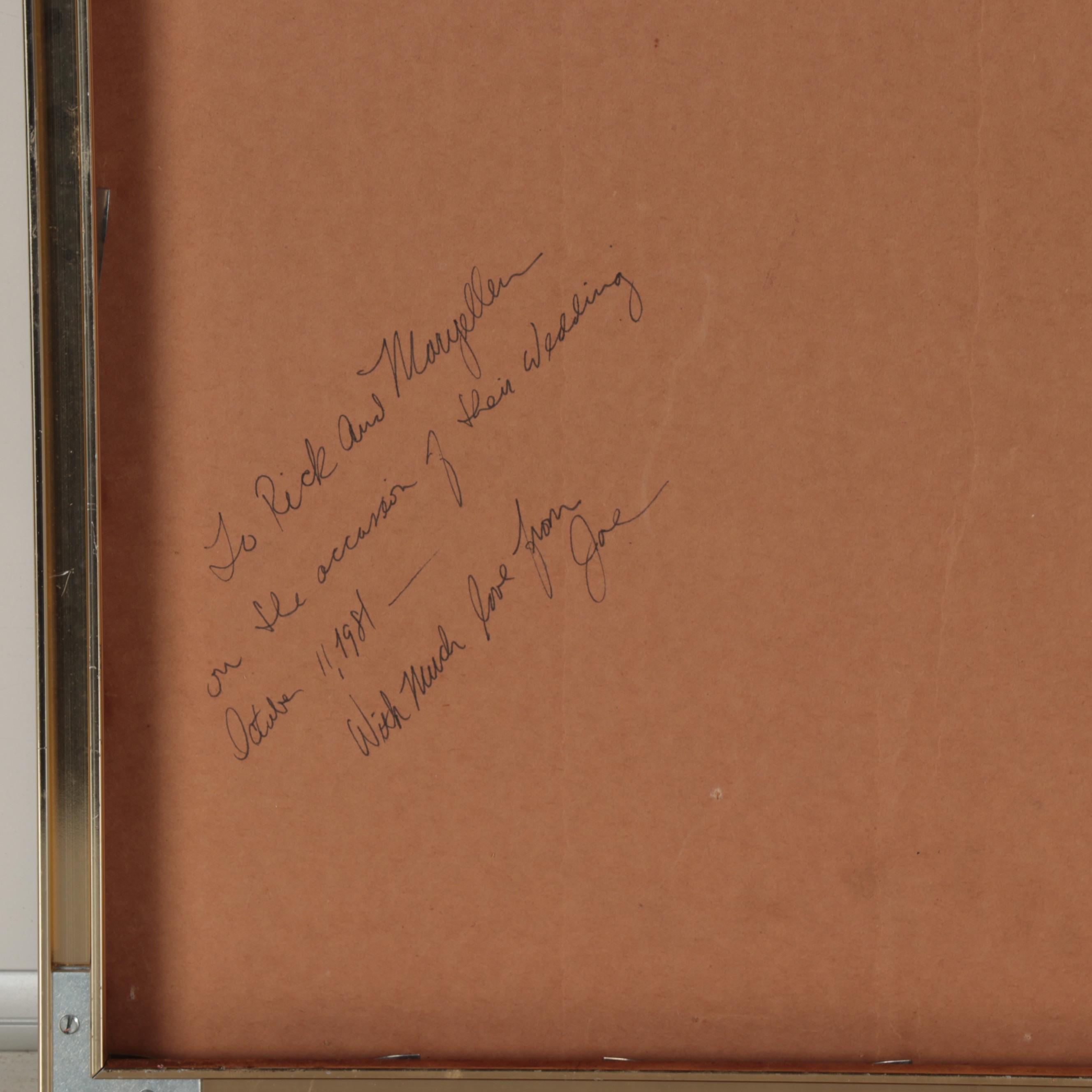 Elliott Engels Etching "Music at the Plaza," 1979