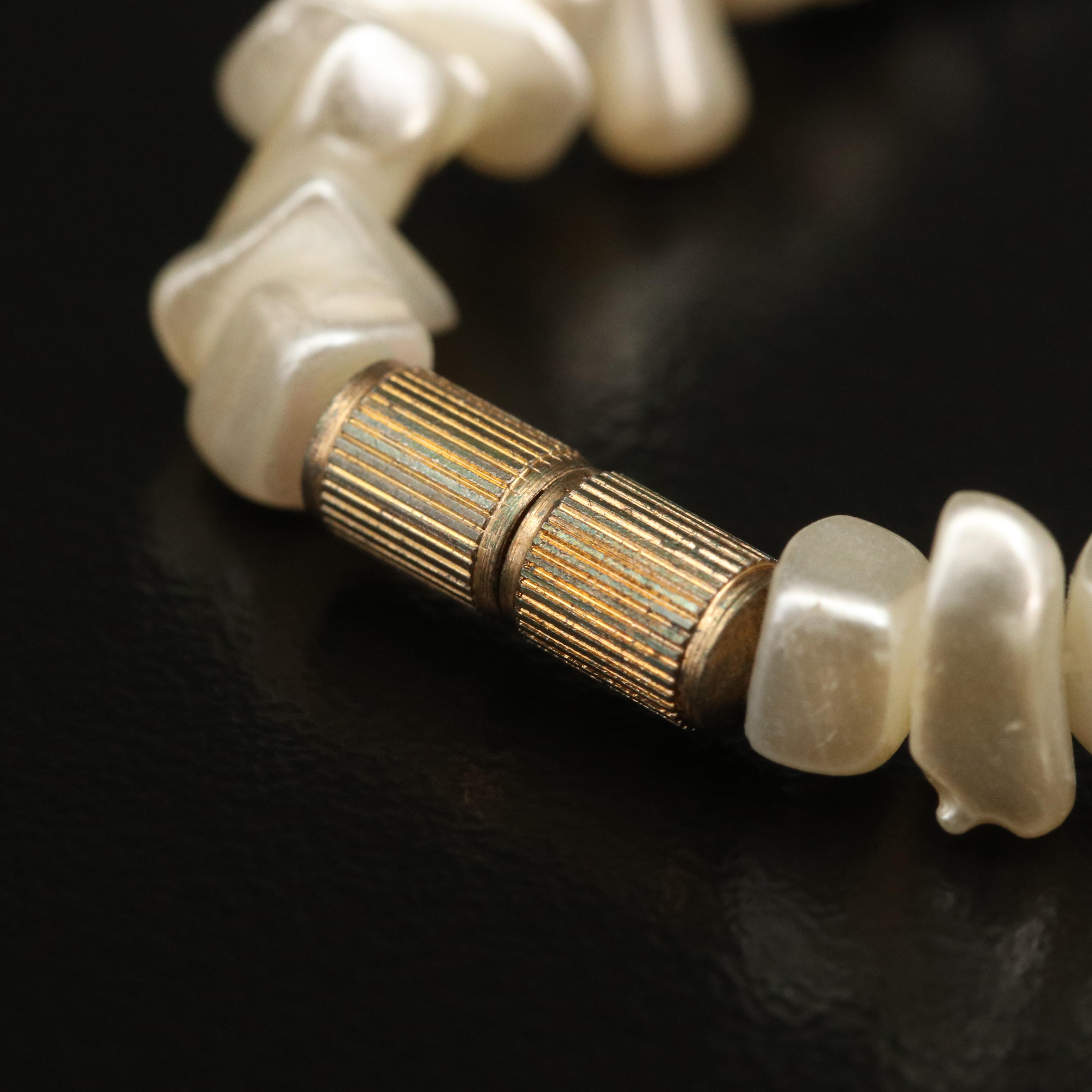 Cuff, Earrings, and Necklace Featuring Mother of Pearl and Abalone