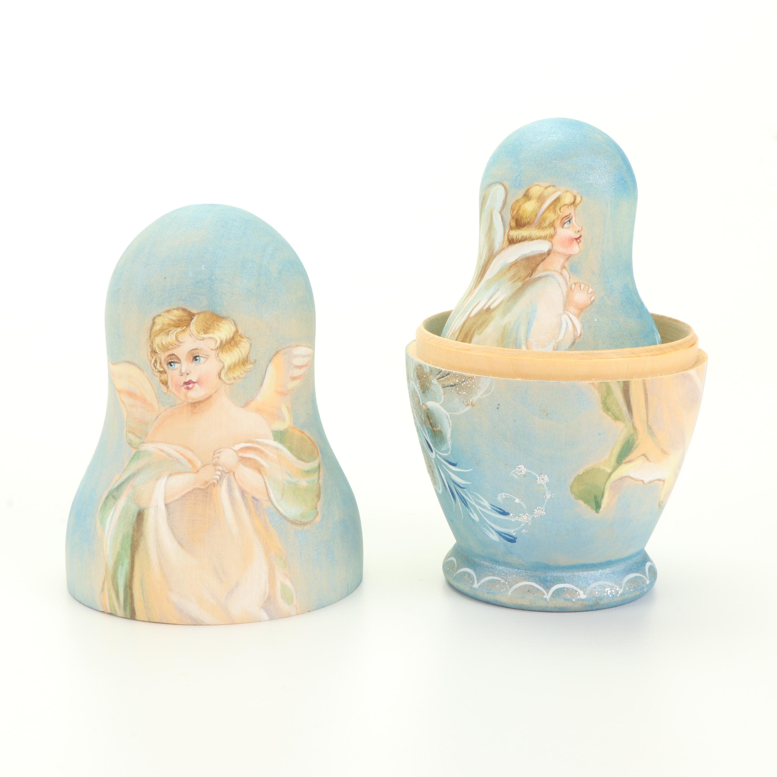Russian Hand-Painted Matryoska Nesting Dolls and More