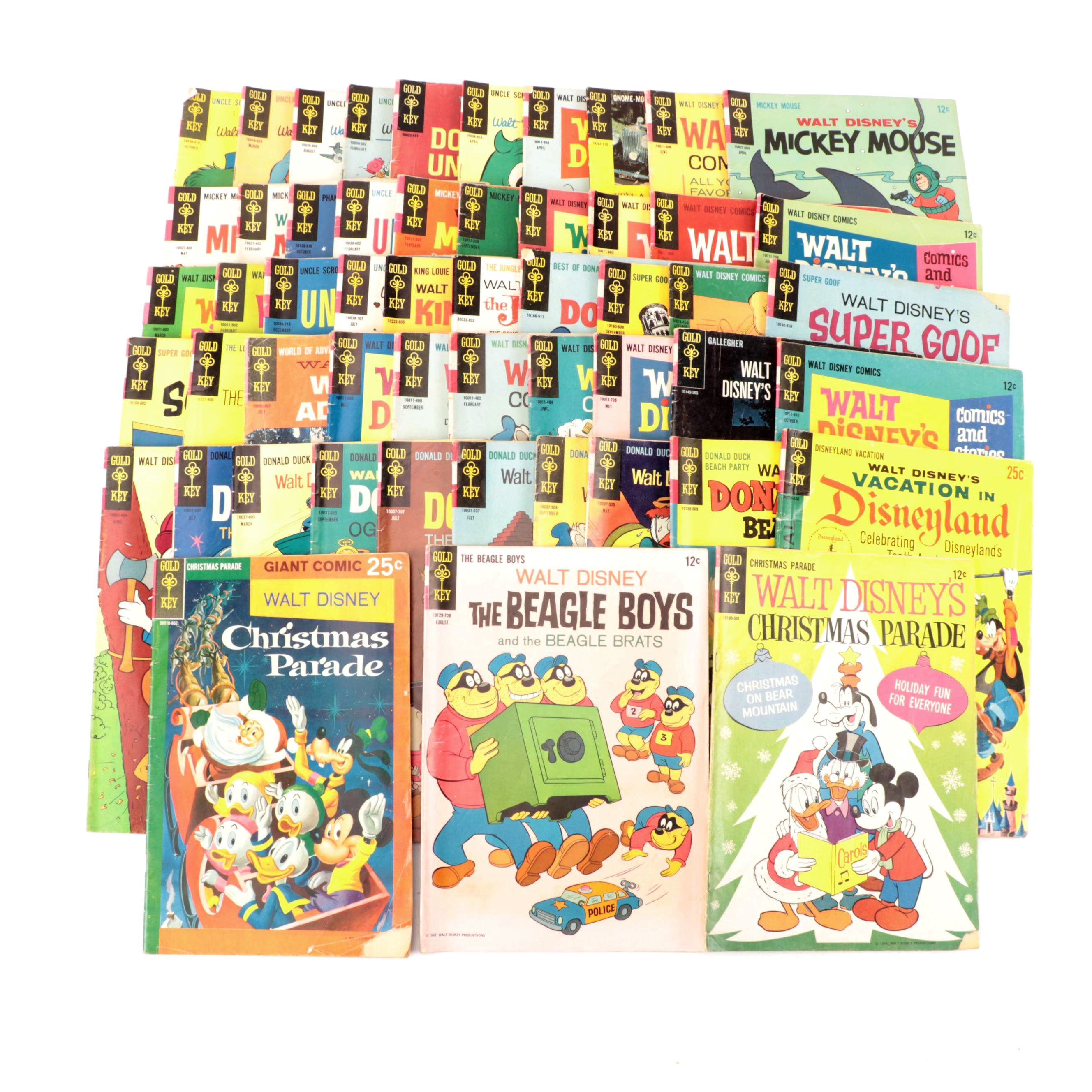 Silver Age Walt Disney Children's Comics Including "Super Goof", "Mickey Mouse"