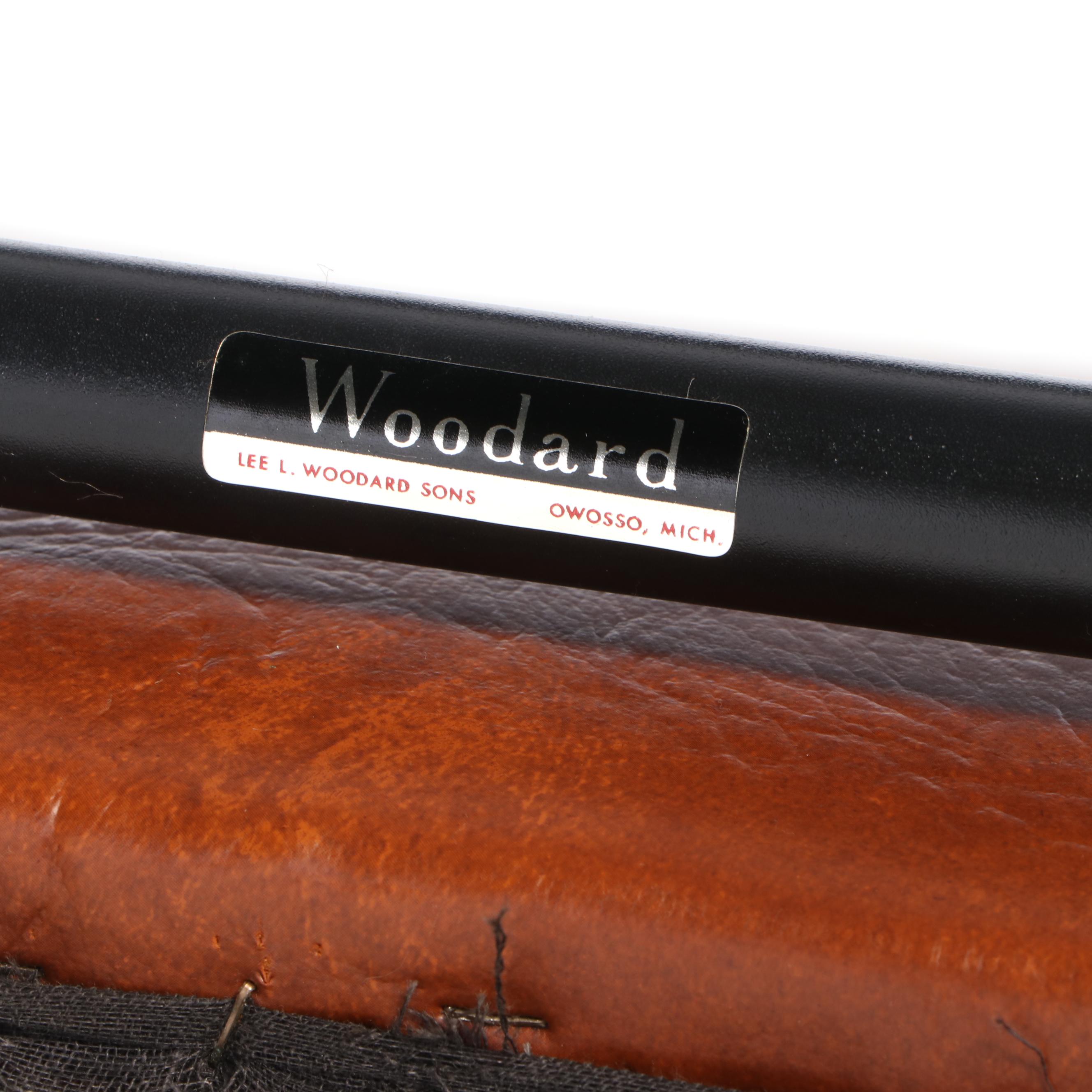 Lee Woodard Modernist Brass-Plated and Tubular Metal Rocker, circa 1970