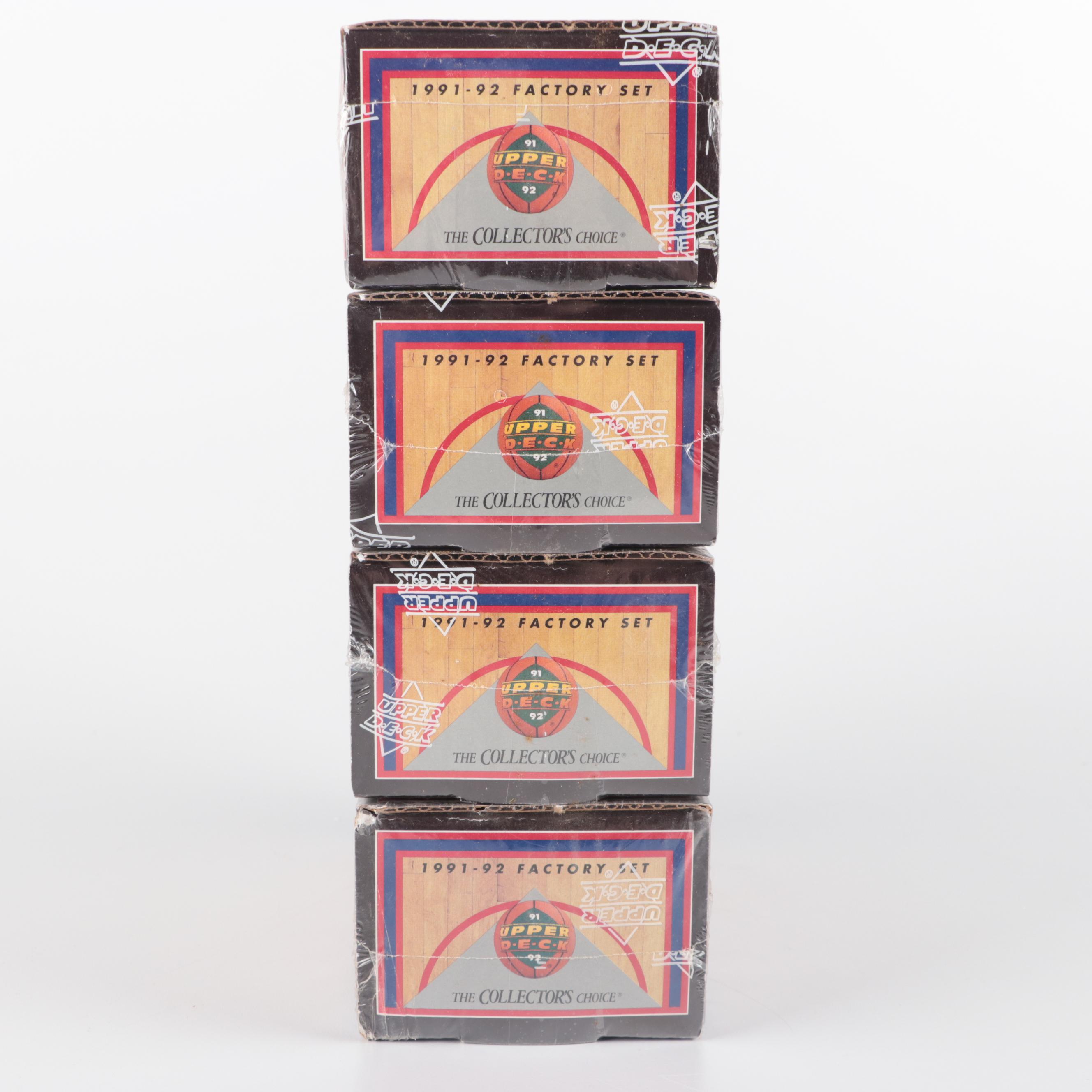 1991-1992 Upper Deck "Inaugural Edition" NBA Sealed Factory Sets