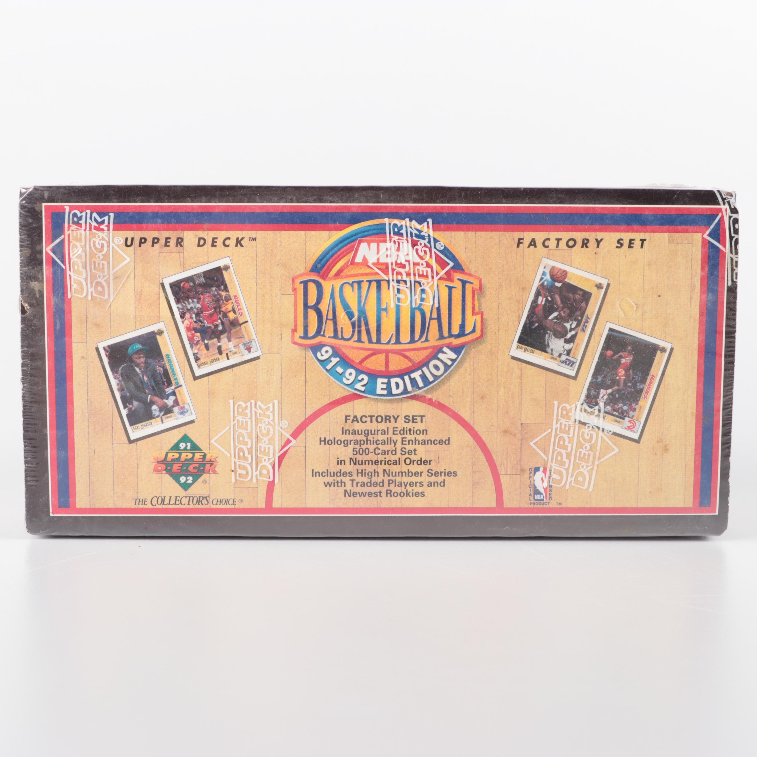 1991-1992 Upper Deck "Inaugural Edition" NBA Sealed Factory Sets