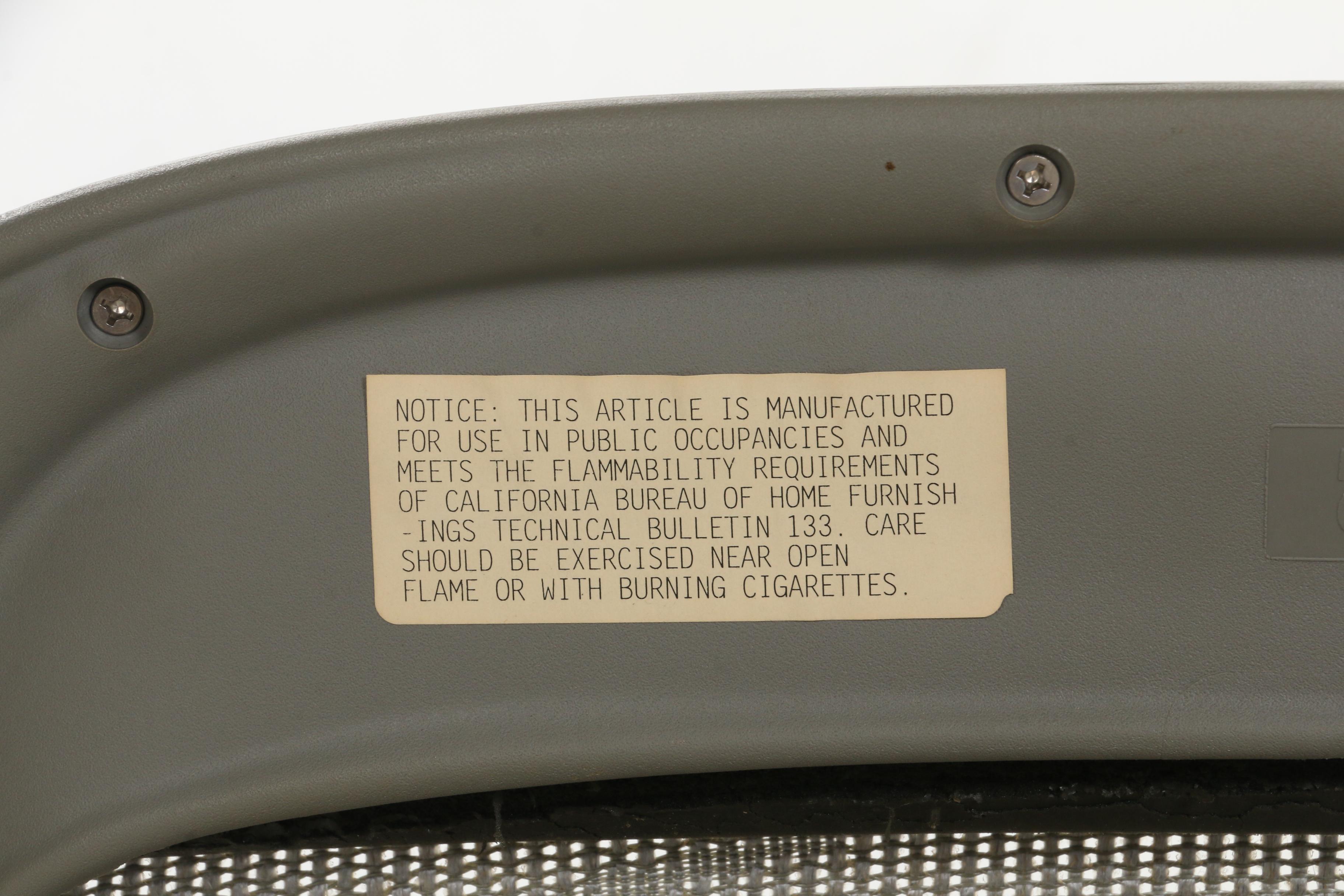 Herman Miller "Aeron" AE113AWC Grey Office Chair, 2006