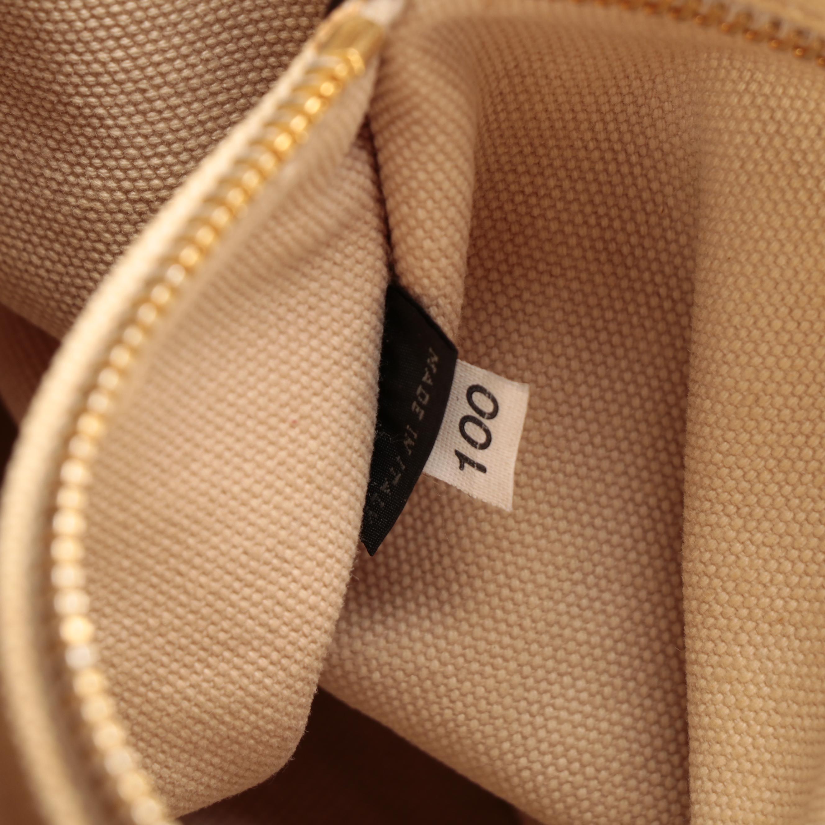 Prada Beige Canapa Embroidered Logo Canvas Tote