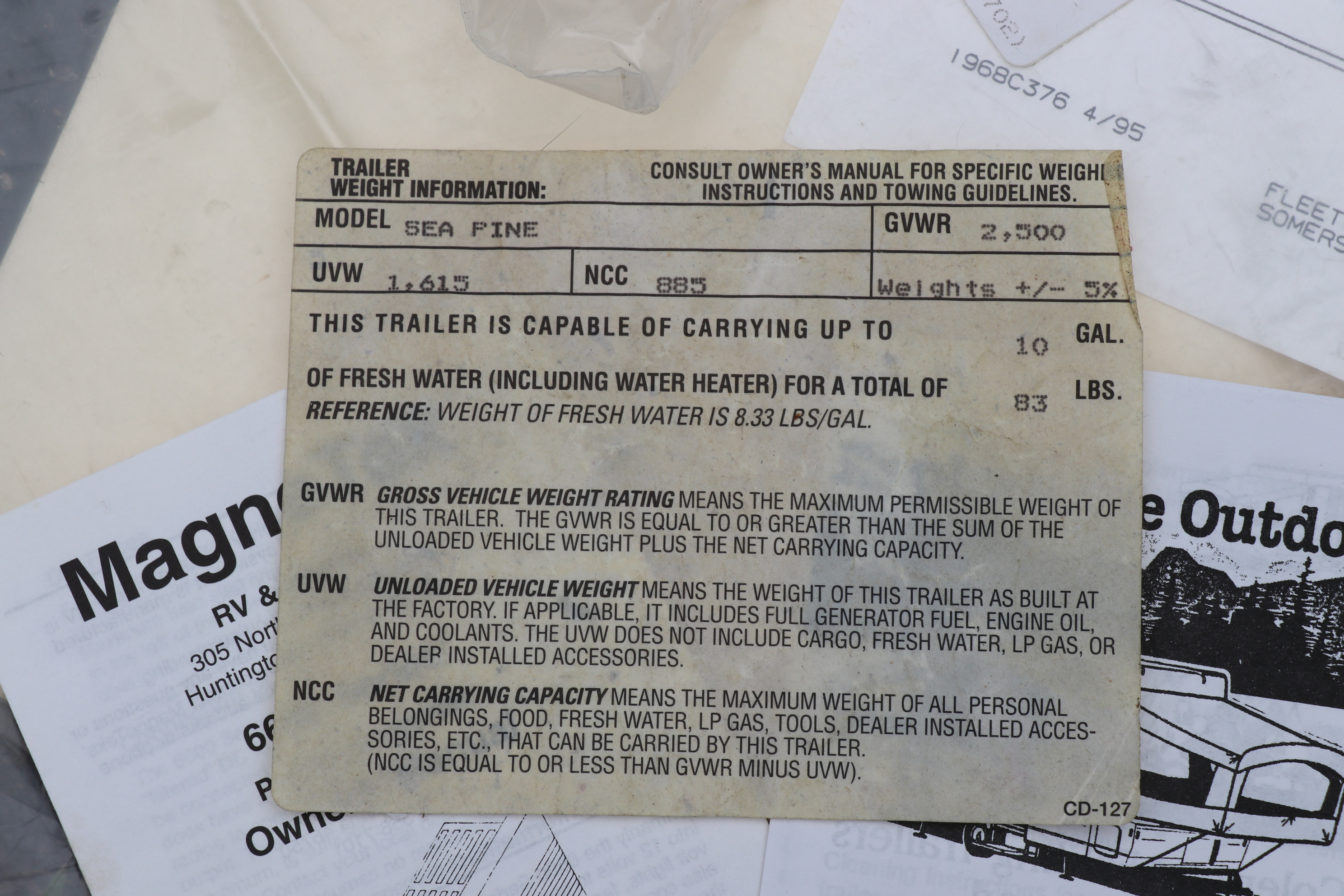 1998 Coleman Fleetwood "Sea Pine" Pop-up Camper