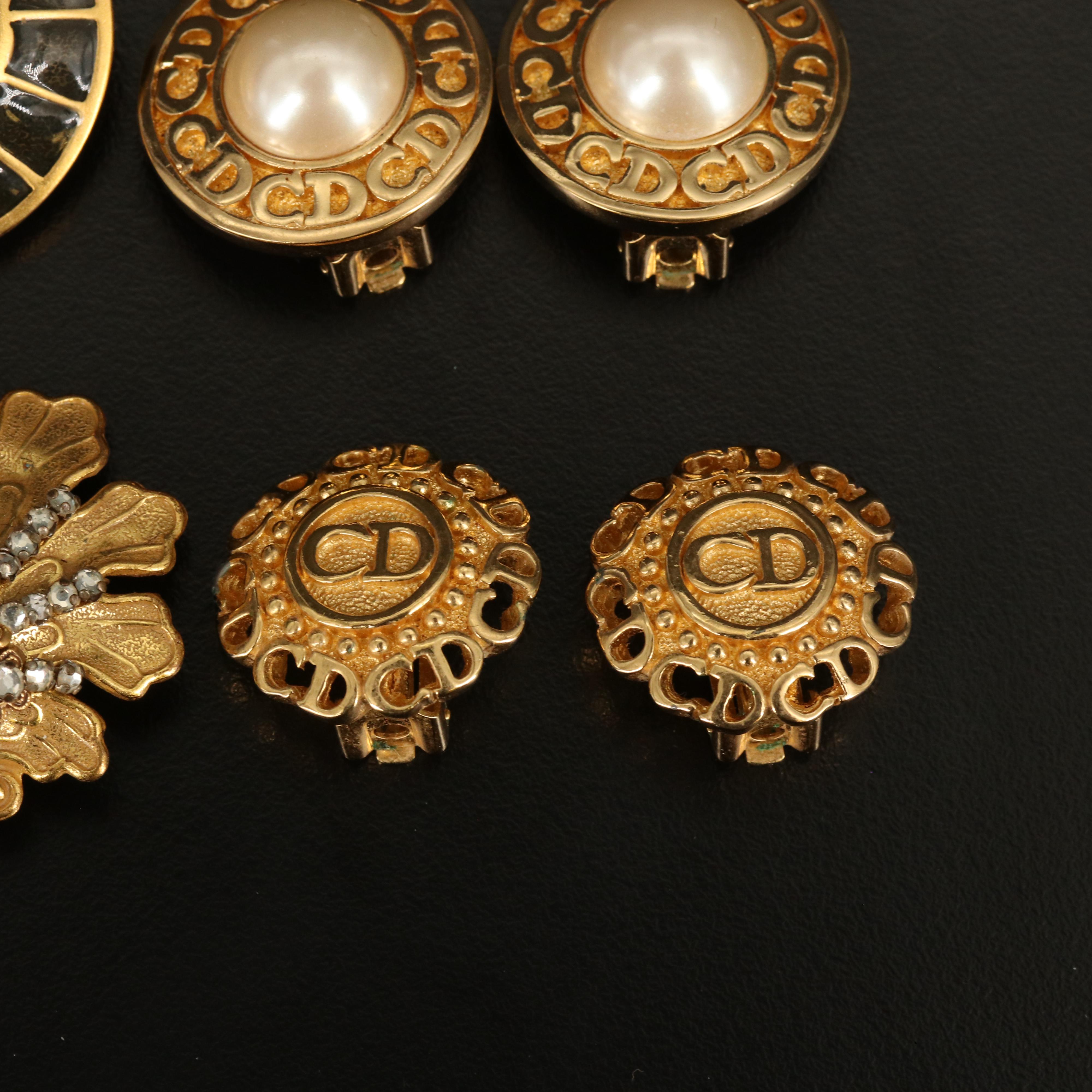 Clip Earrings Including Burberry's and Christian Dior