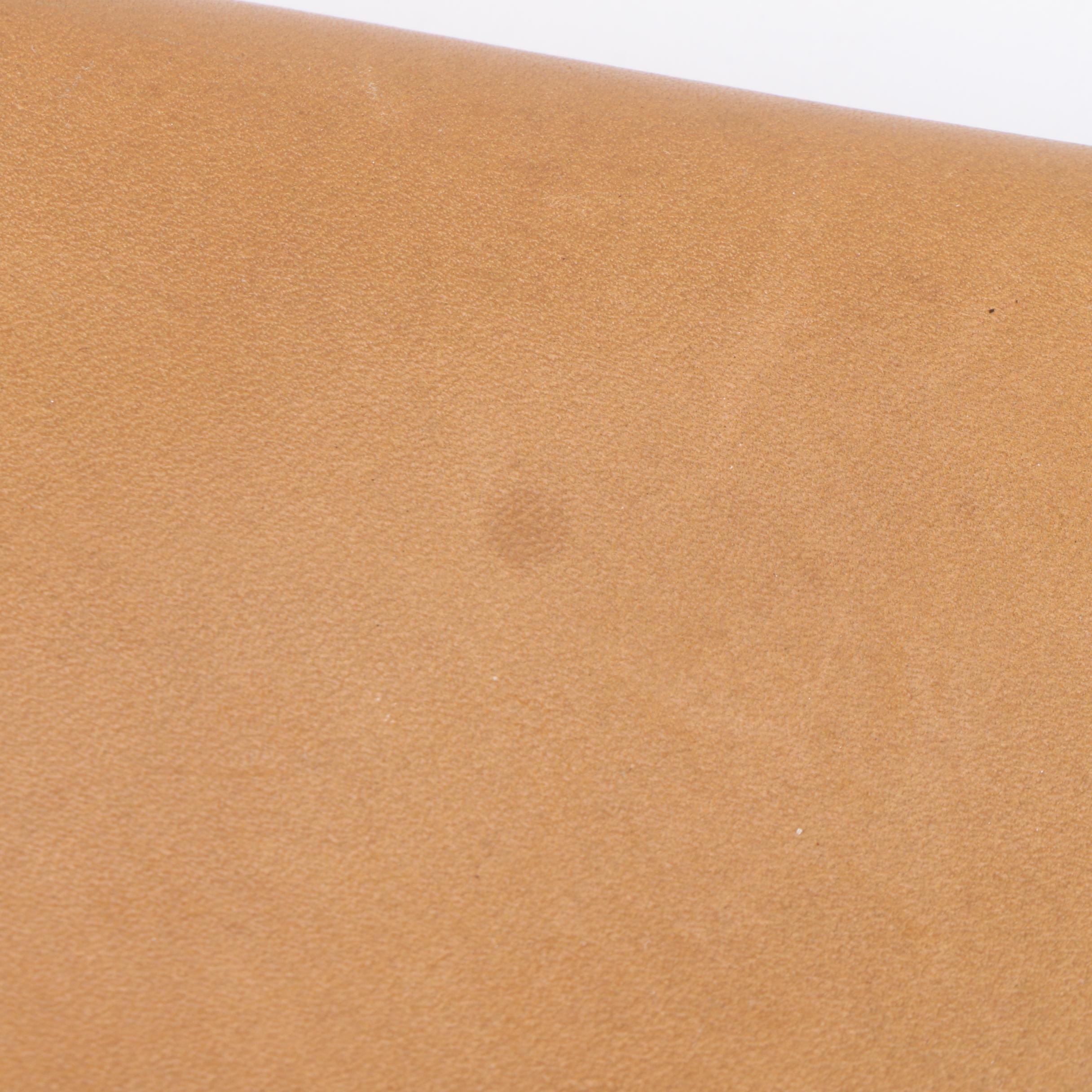 Christian Dior Clutch in Honeycomb Coated Canvas and Tan Leather