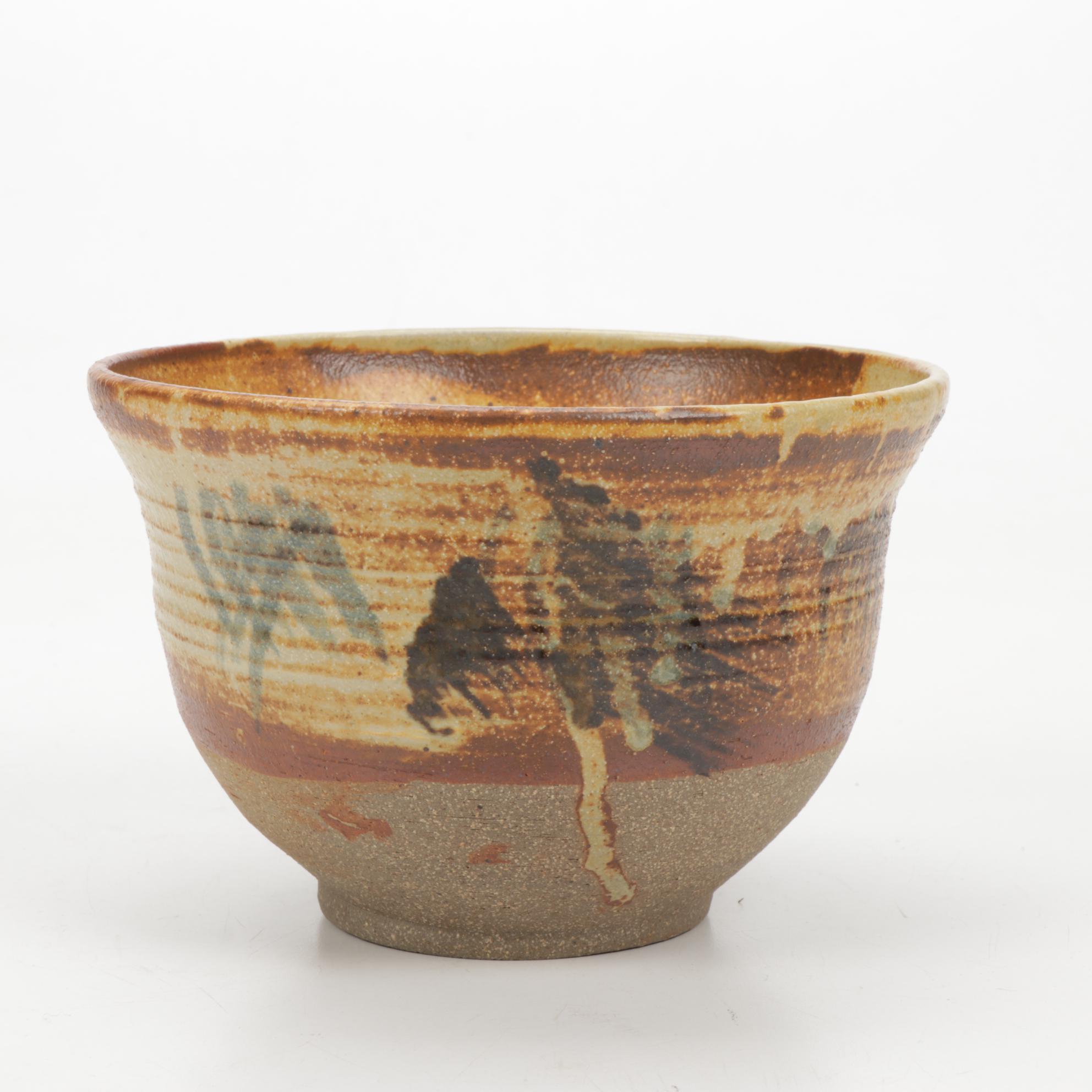 Signed Art Pottery Stoneware Bowl, 2012