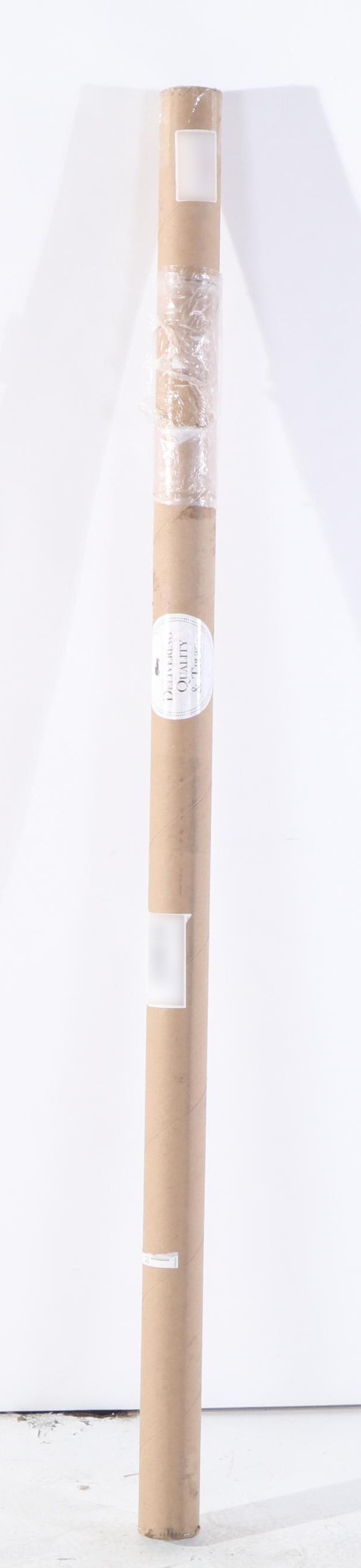 60" Solid Brass Chrome Straight Curtain Rod with Wall Flanges