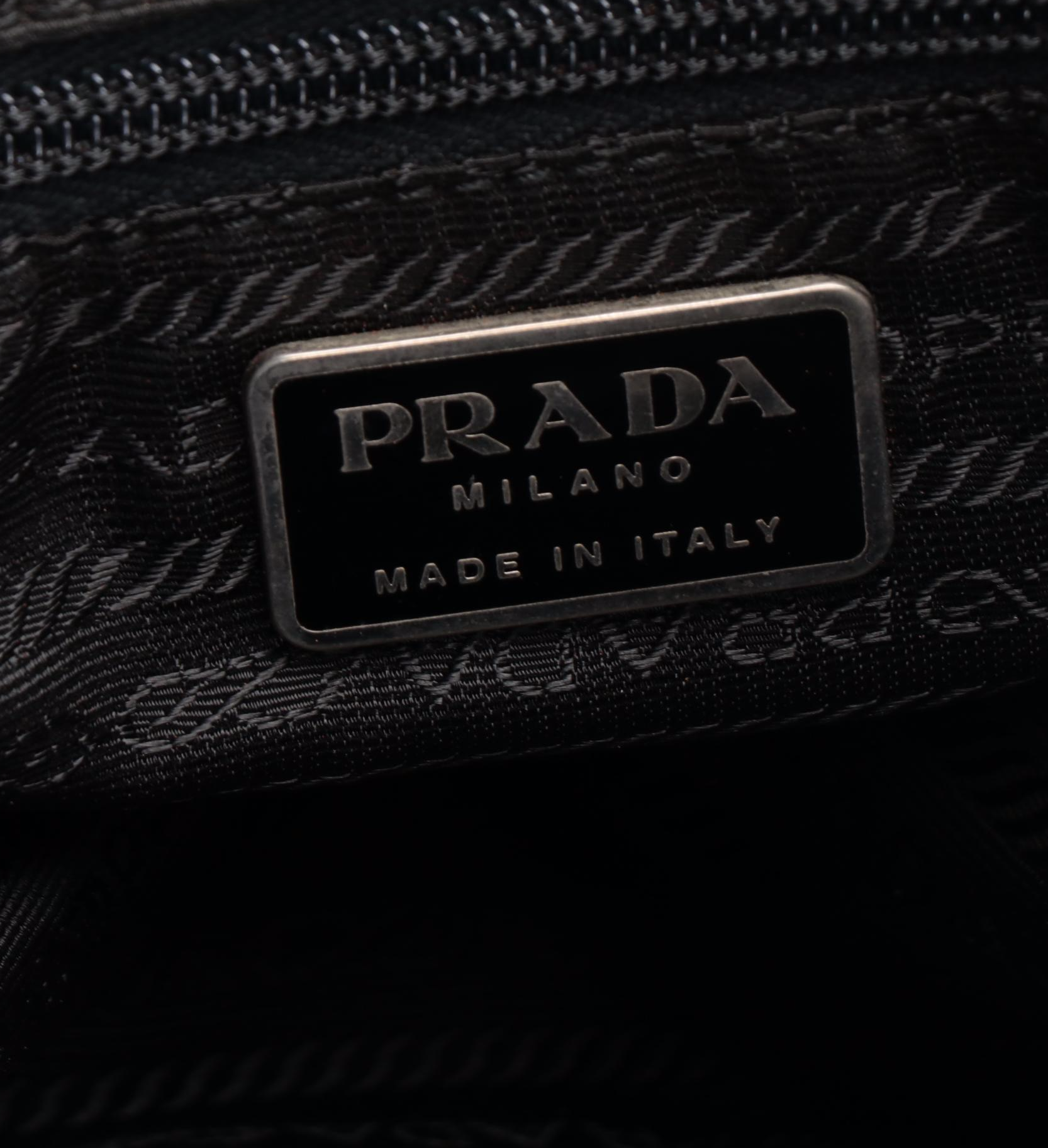 Prada Tessuto Nylon Shoulder Bag with Padlock