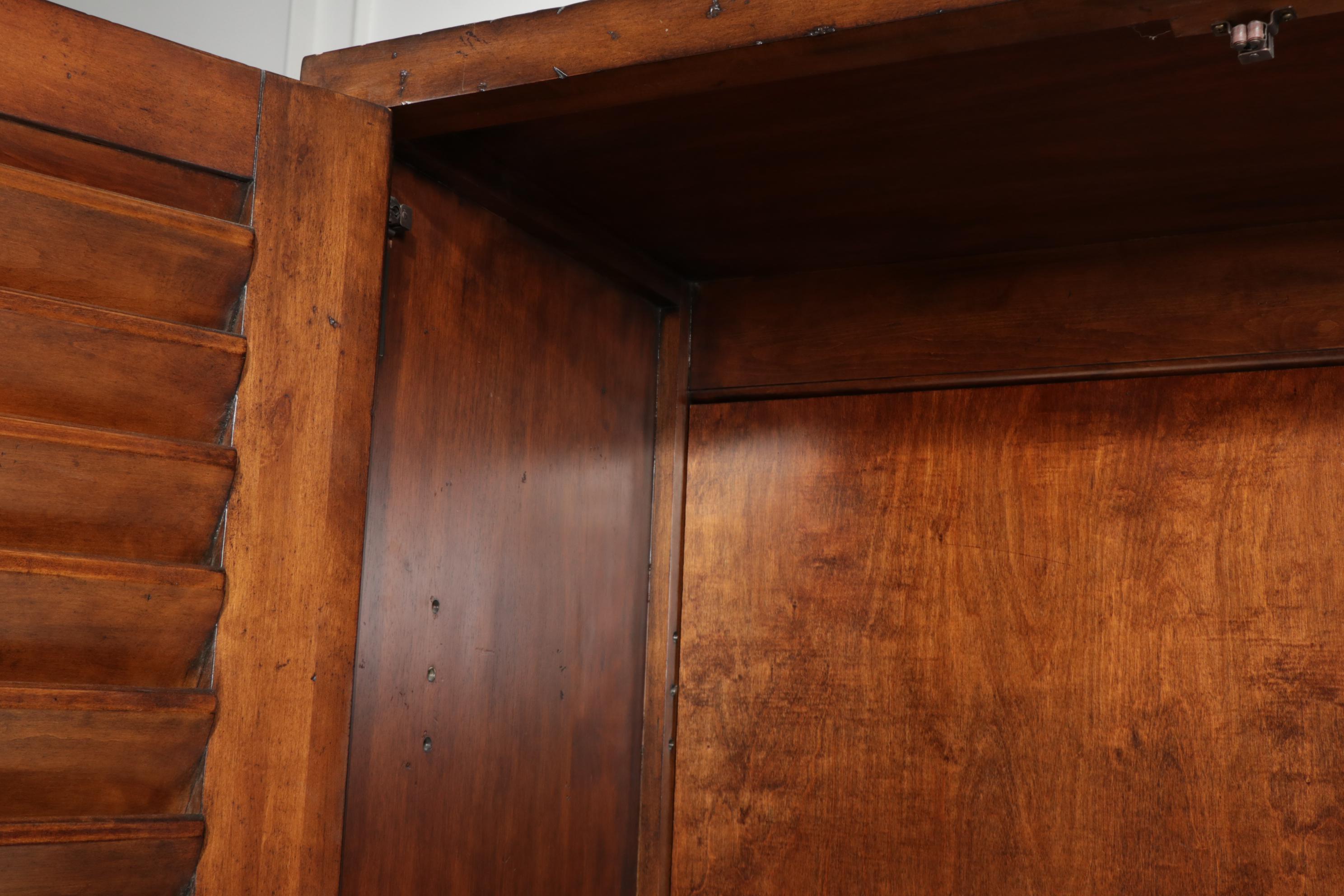 Henredon Media Cabinet with Faux Louvered Doors