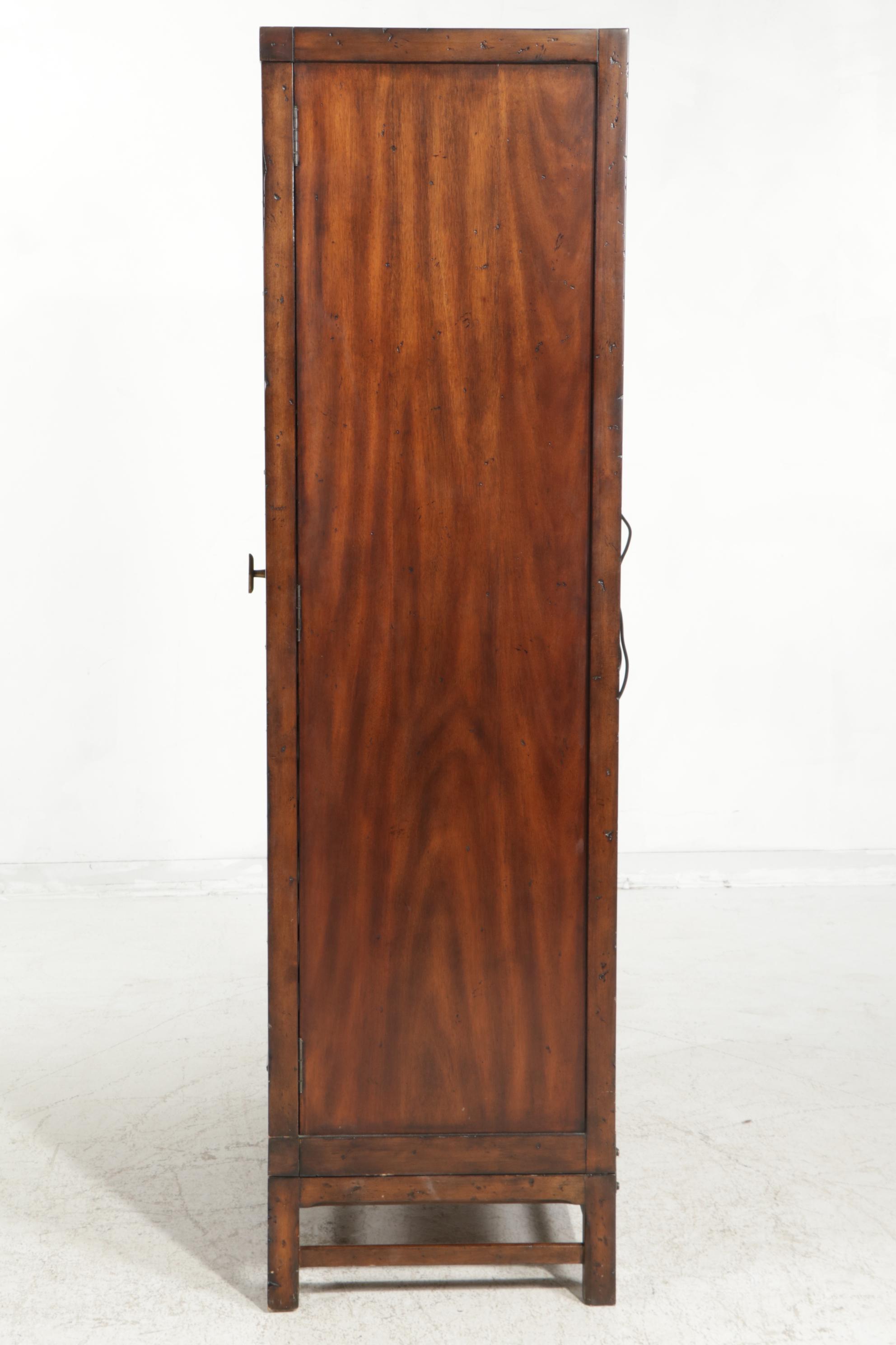 Henredon Media Cabinet with Faux Louvered Doors