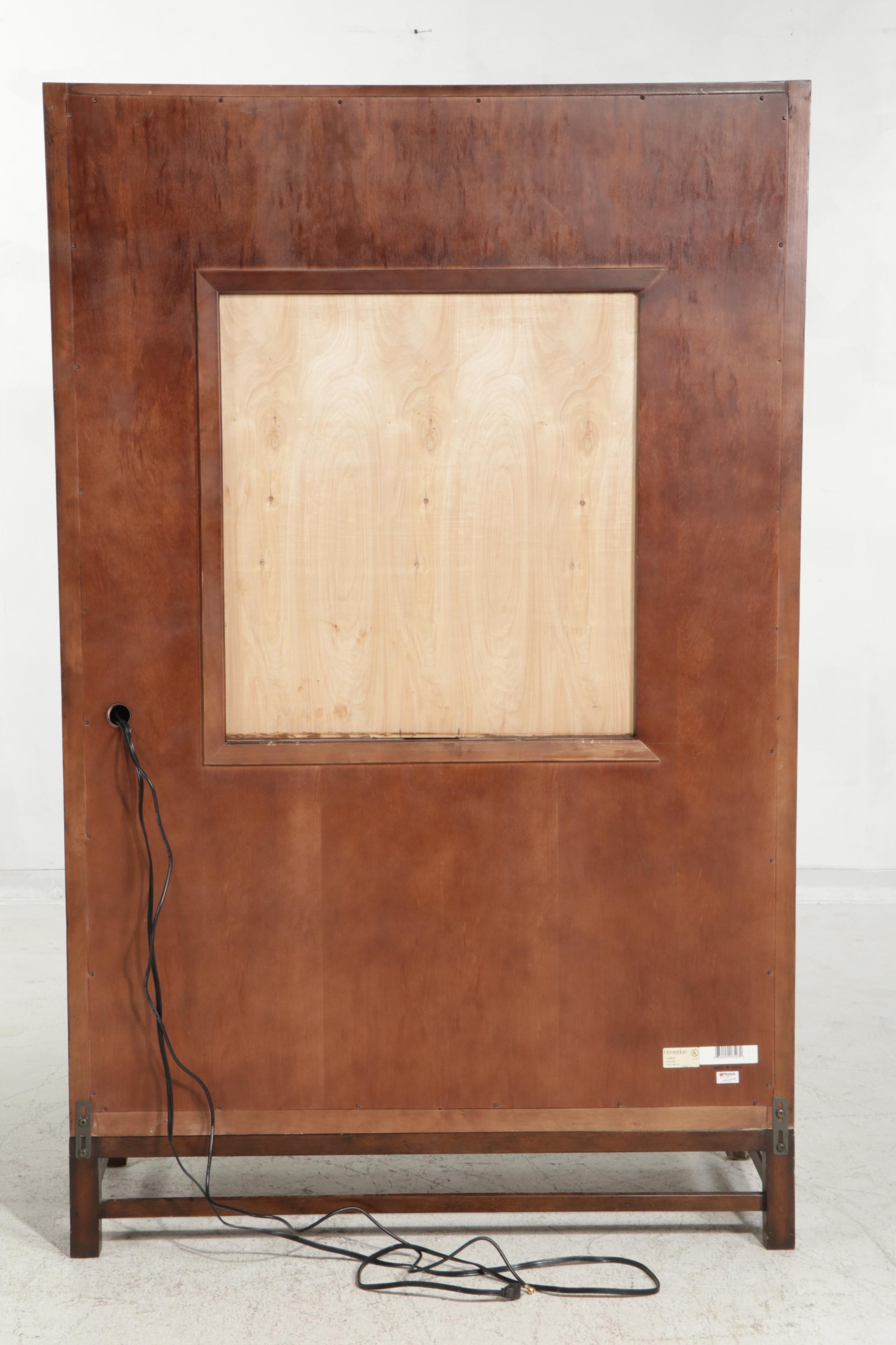 Henredon Media Cabinet with Faux Louvered Doors