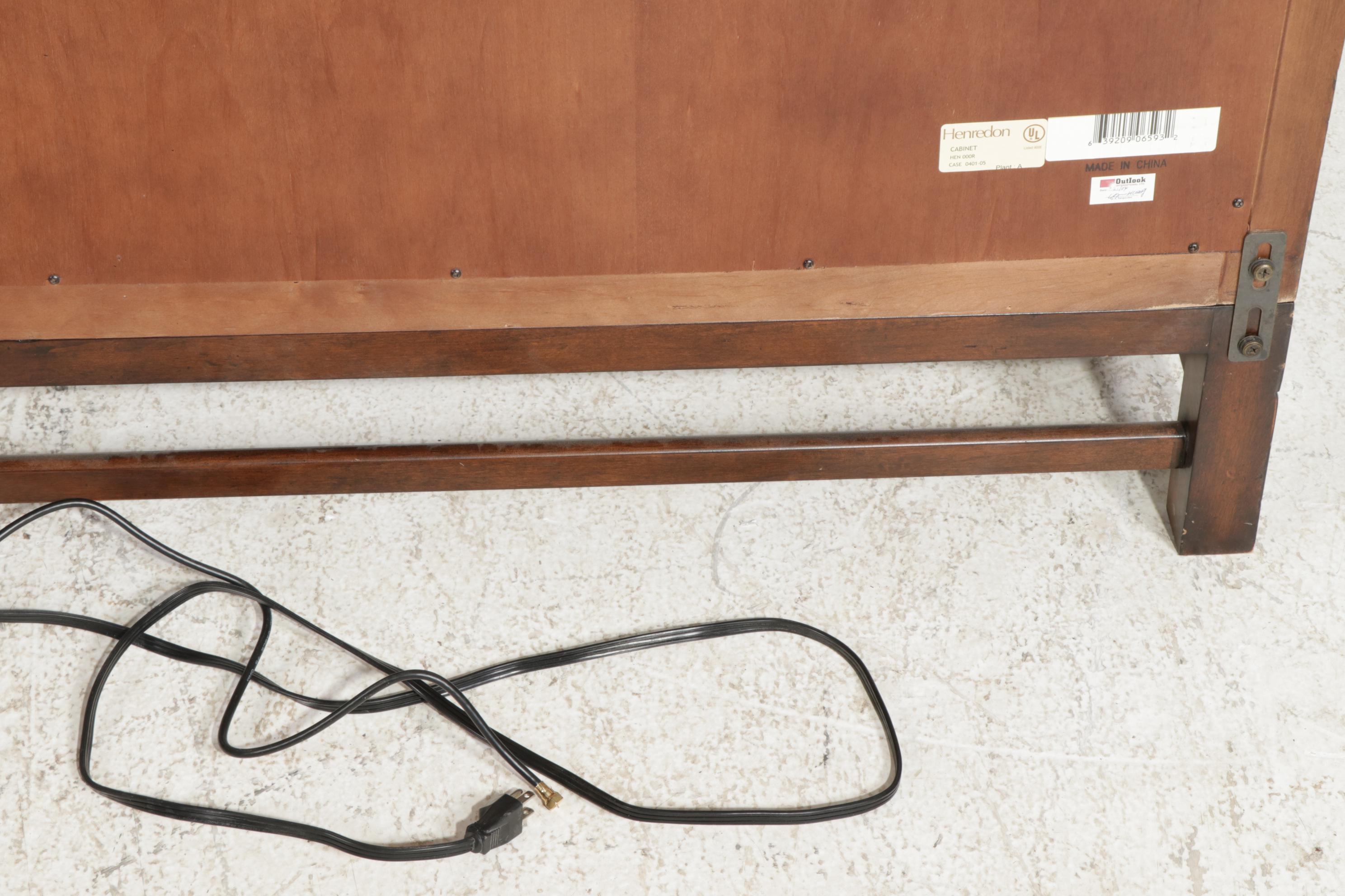 Henredon Media Cabinet with Faux Louvered Doors