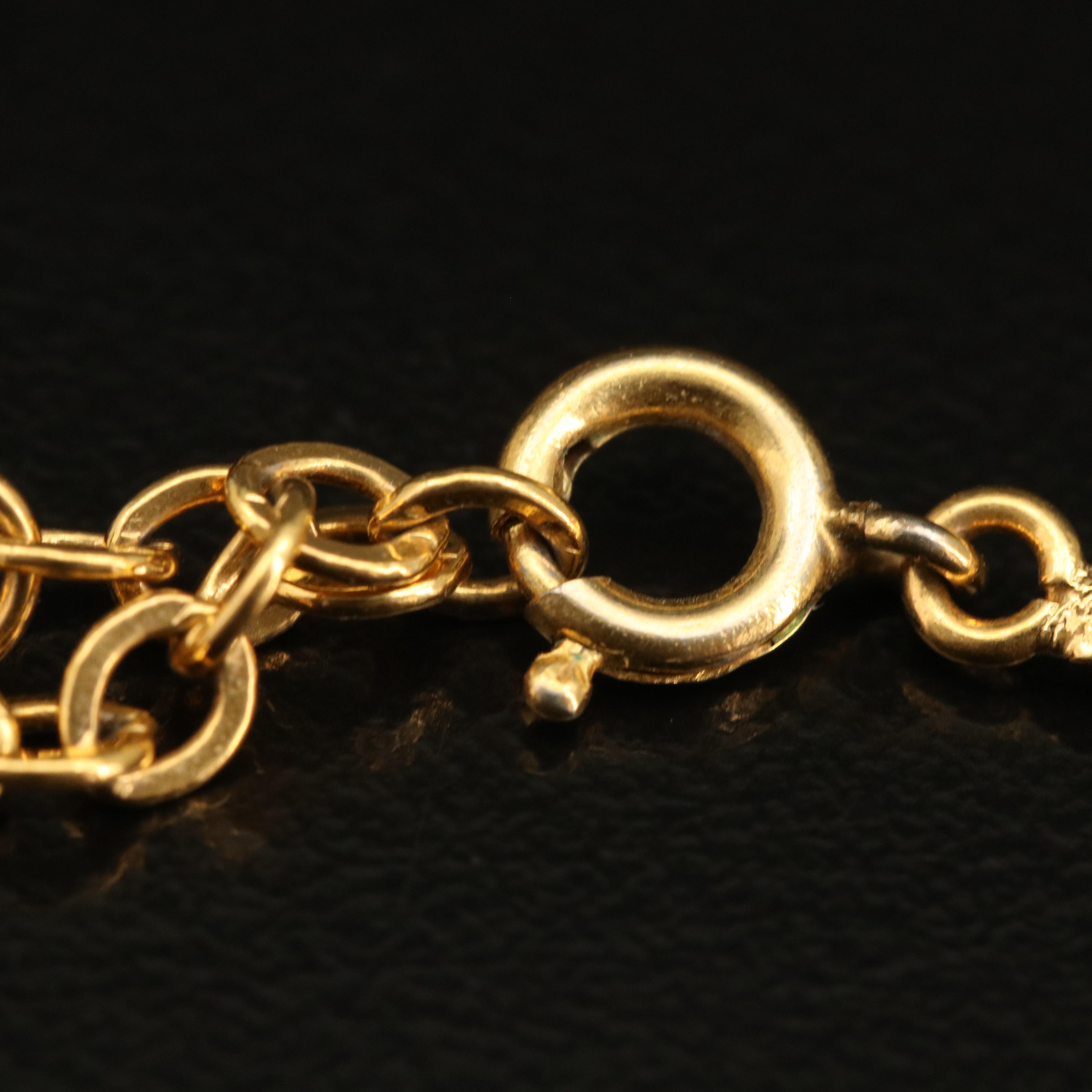 Christian Dior Rhinestone and Glass Station Necklace