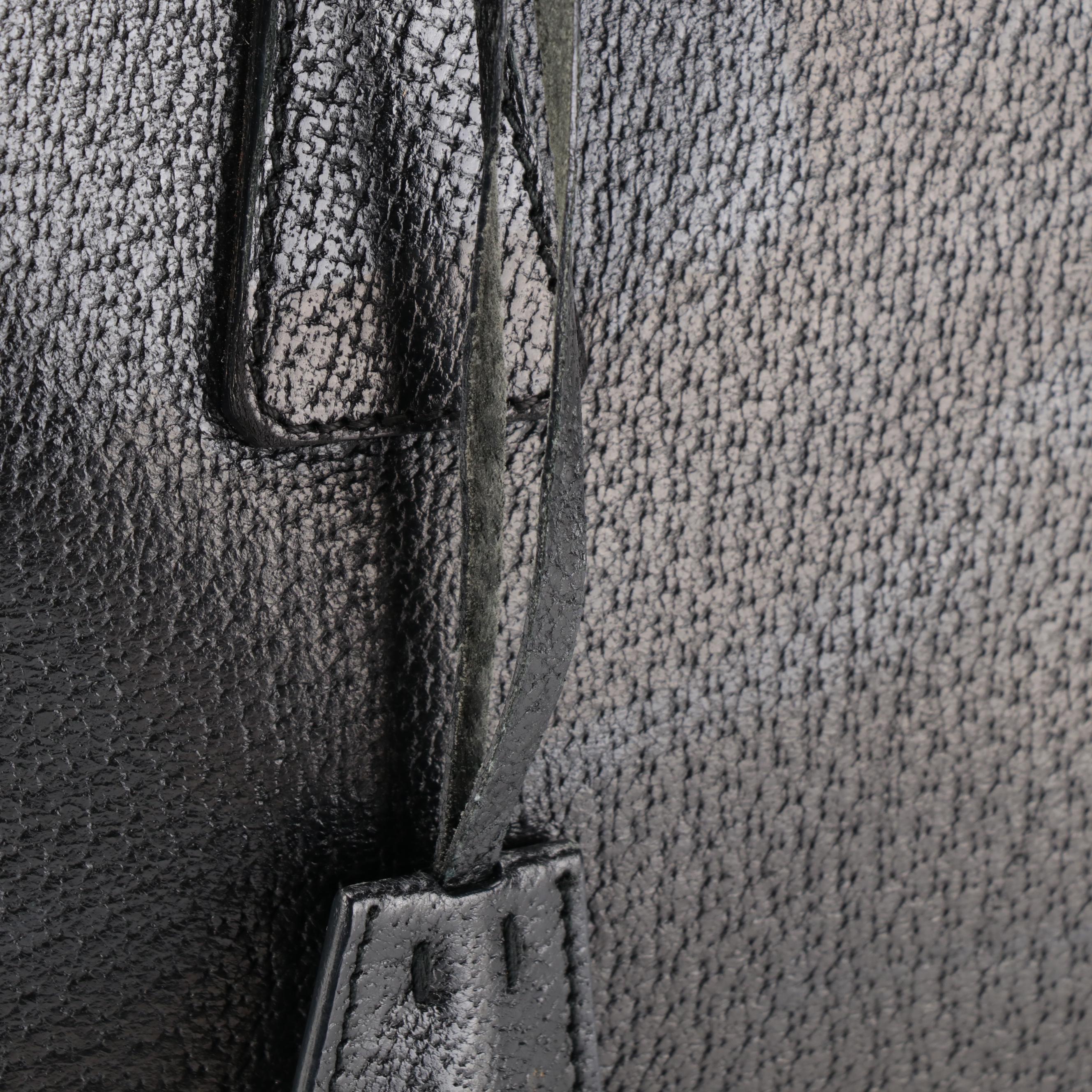 Prada Handbag in Black Leather with Padlock