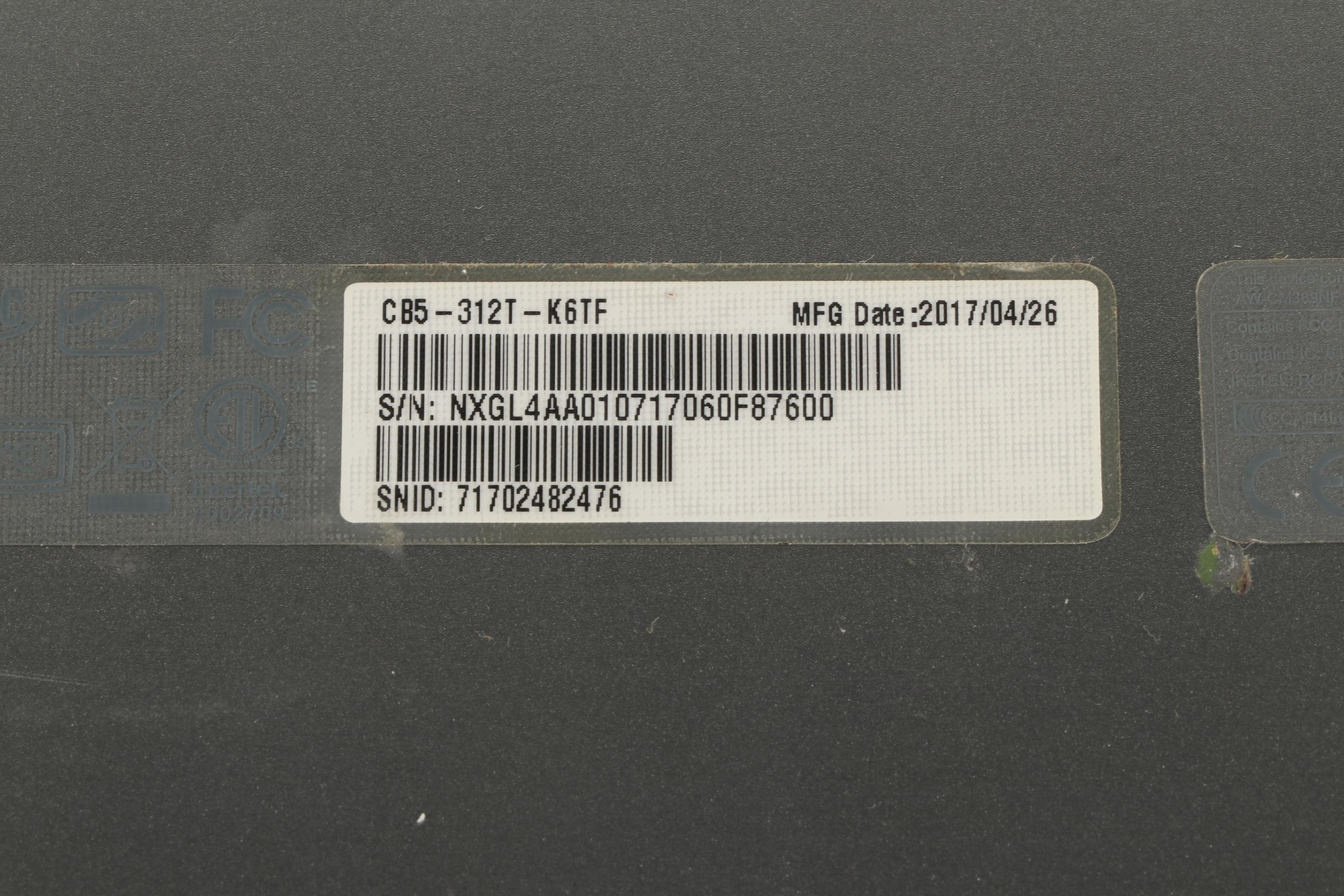 Acer Chromebook R 13 Convertible Touch Screen Laptop with Power Adapter, 2017