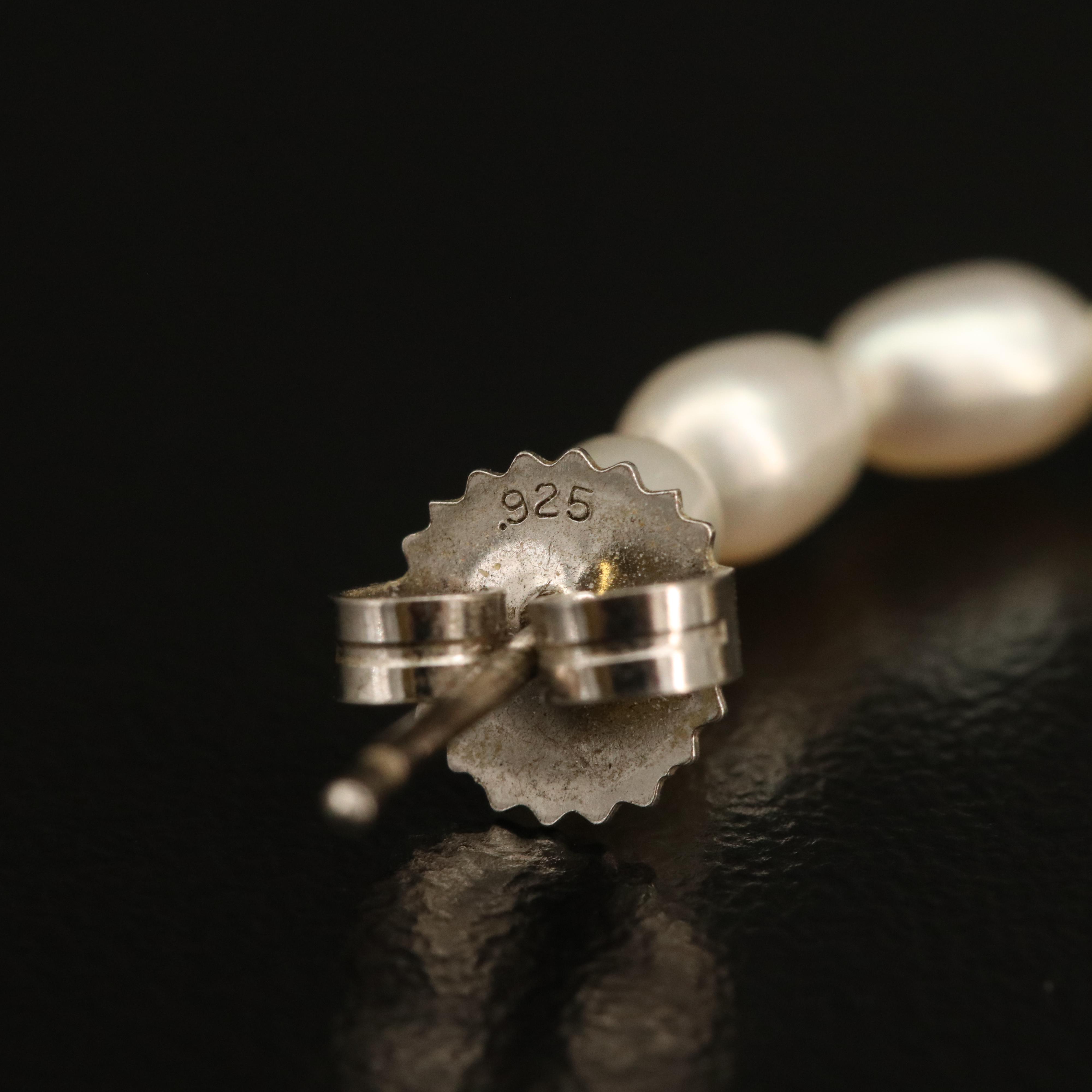 Sterling Earrings, Bracelets and Pendant Including Pearl and Black Onyx