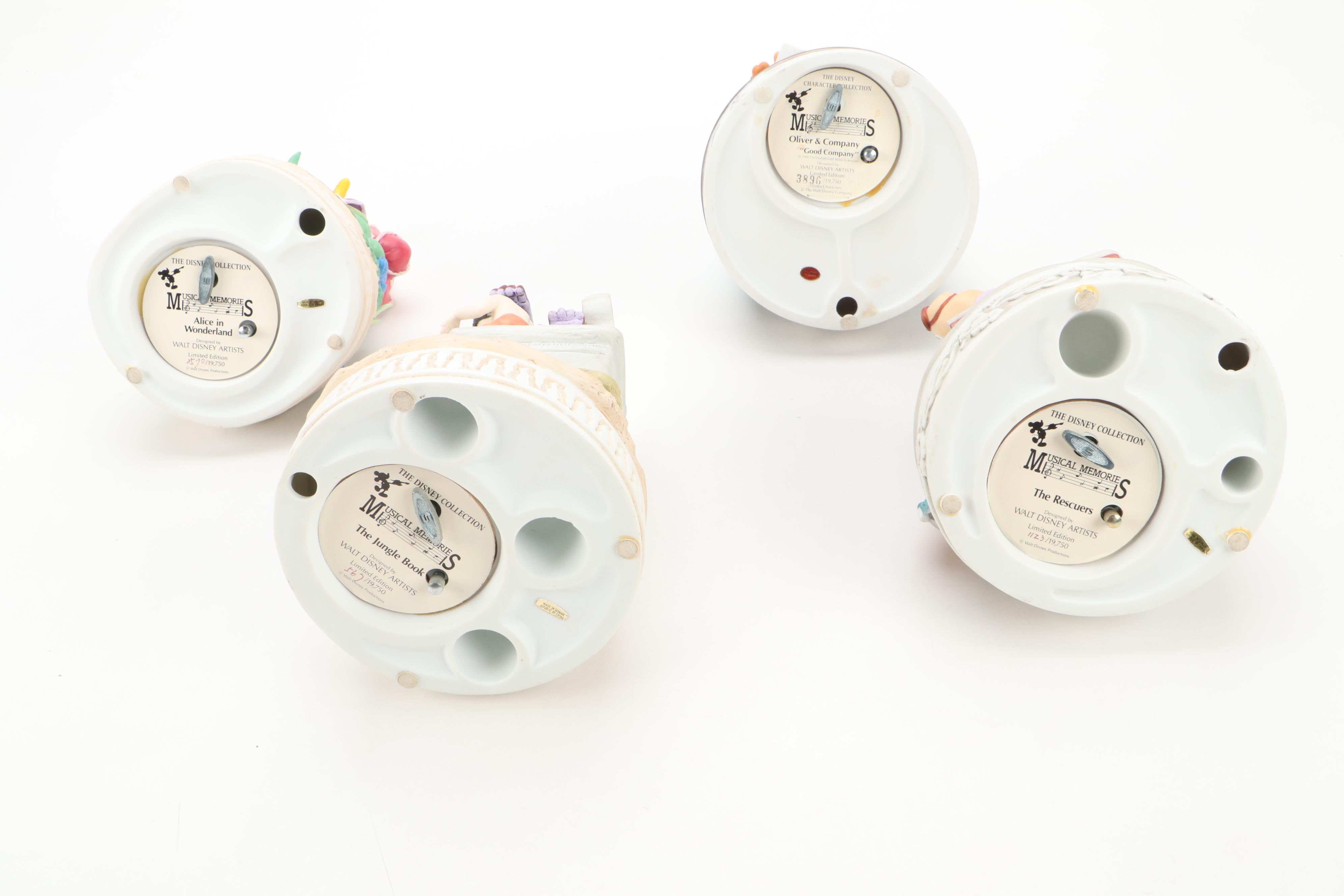 Walt Disney Musical Figurines Featuring "The Jungle Book" and Others