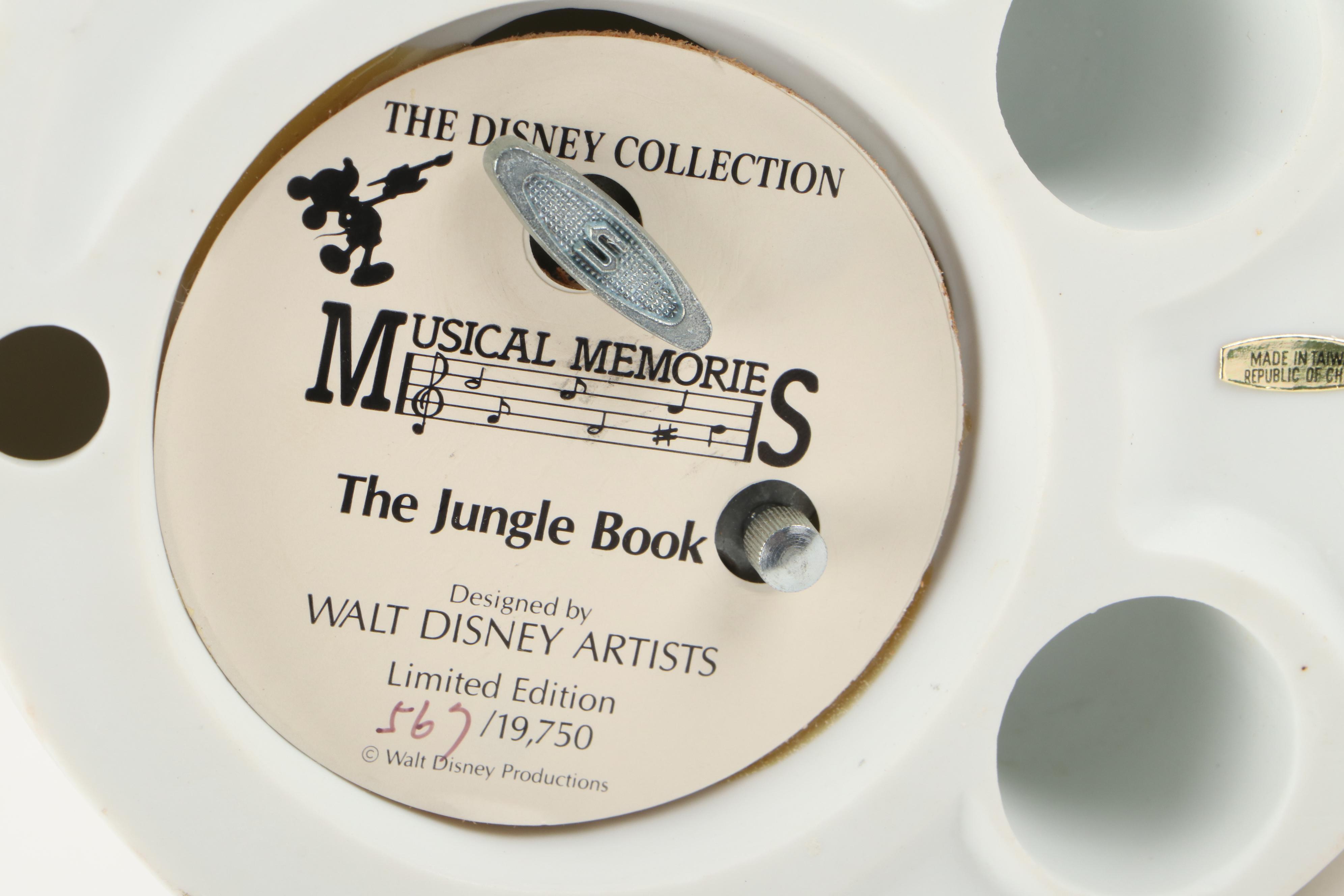 Walt Disney Musical Figurines Featuring "The Jungle Book" and Others