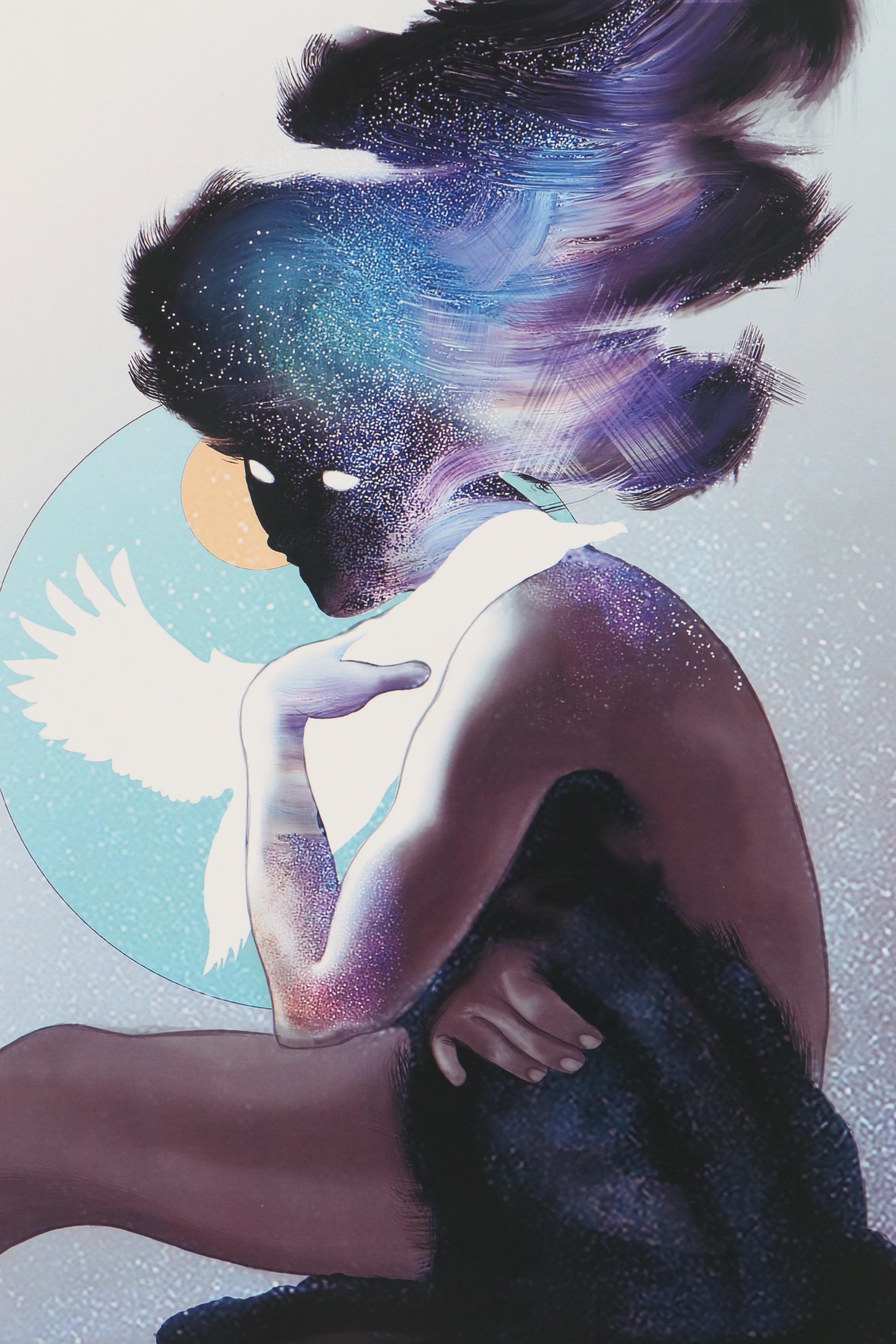 Taron Jordan Surreal Figural Offset Lithograph