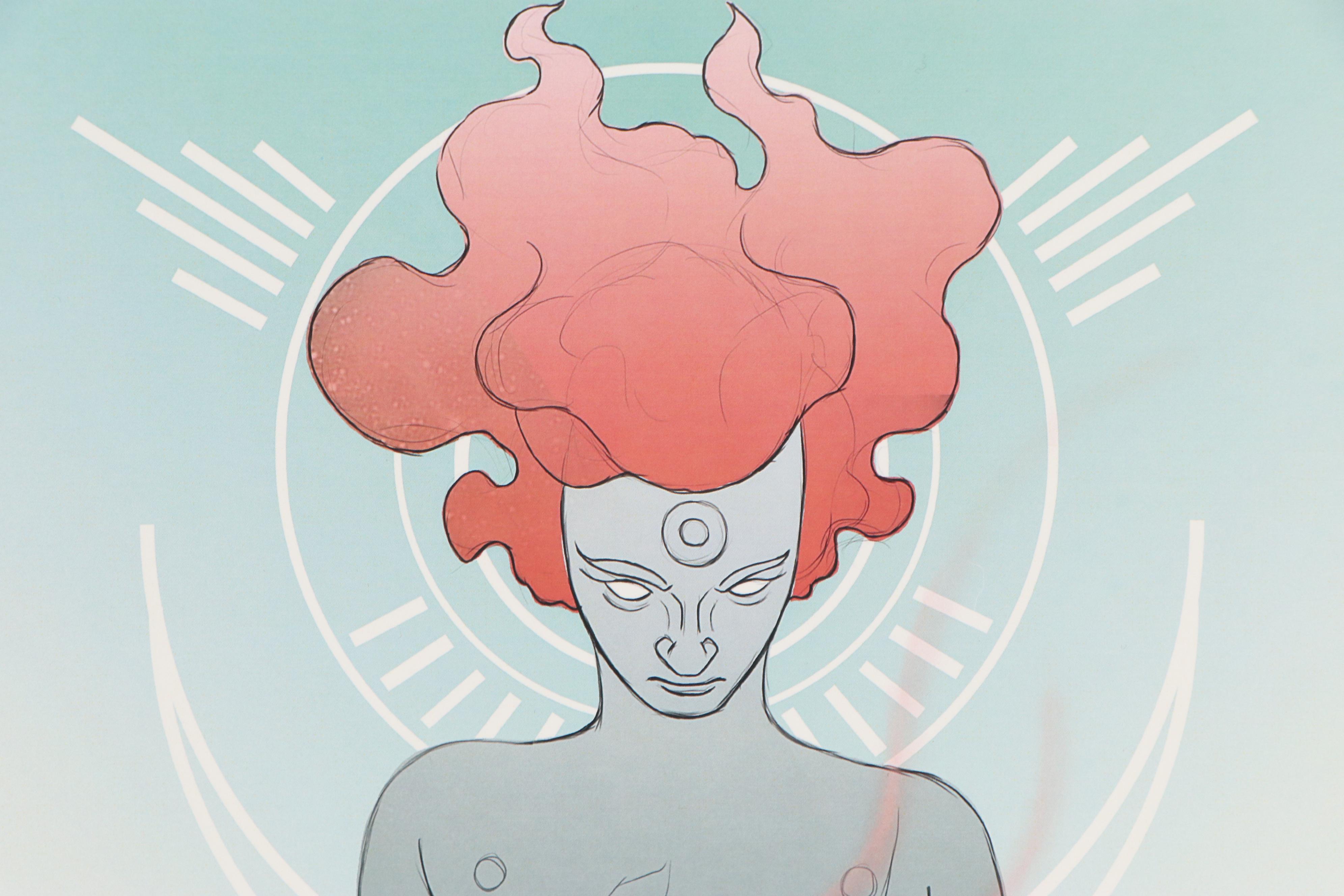 Taron Jordan Surreal Figural Offset Lithograph