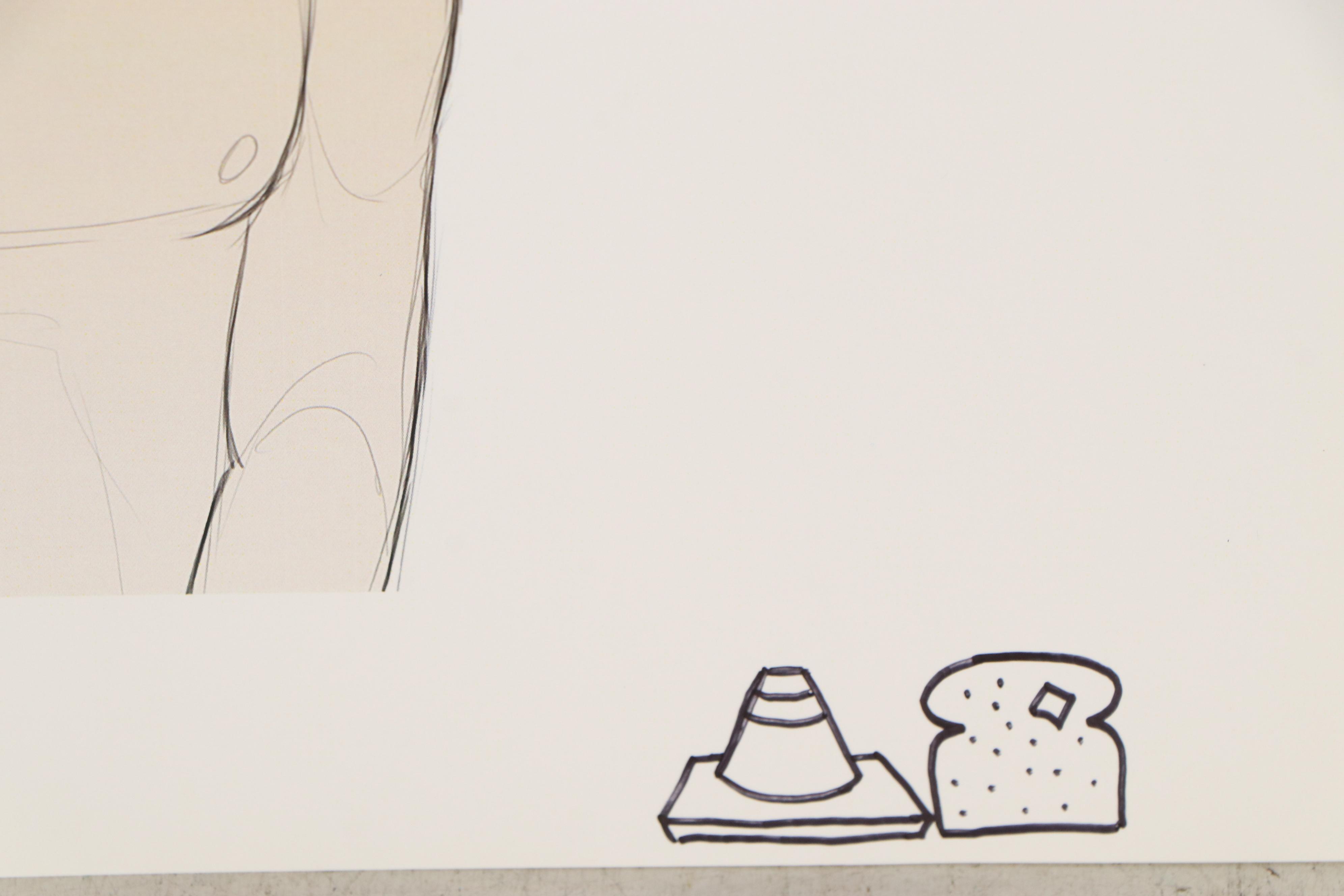 Taron Jordan Surreal Figural Offset Lithograph