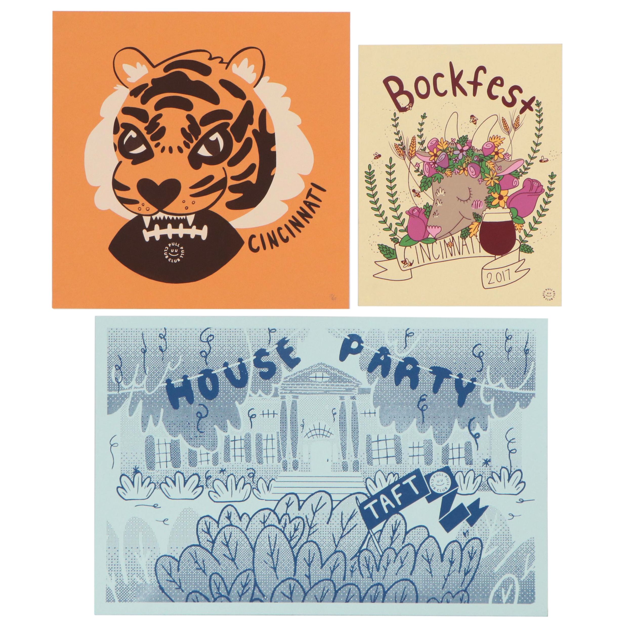 Pull Club Studio Serigraphs "Cincinnati Spirit"