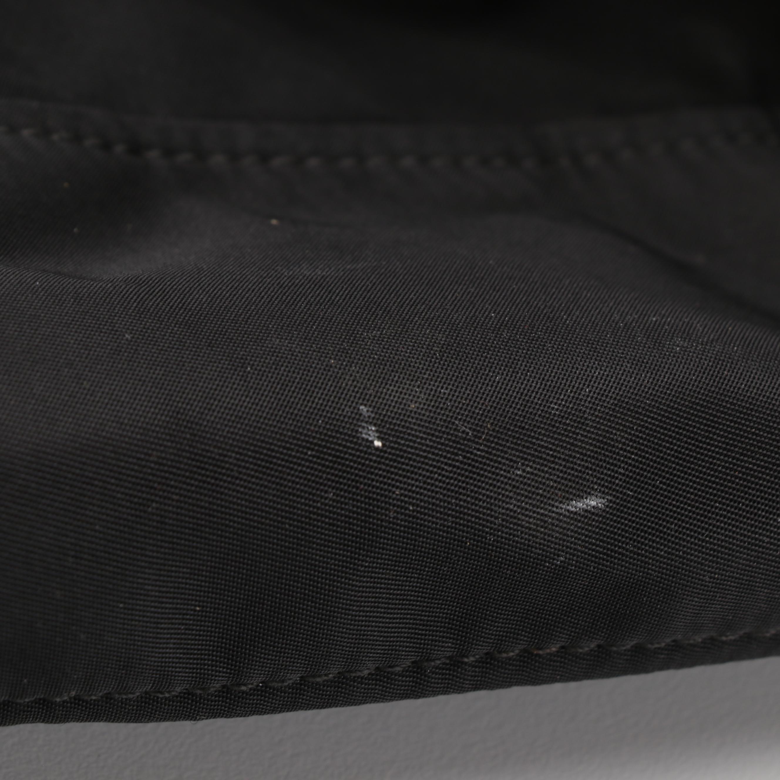 Prada Shoulder Bag in Black Tessuto Nylon with Leather Trim