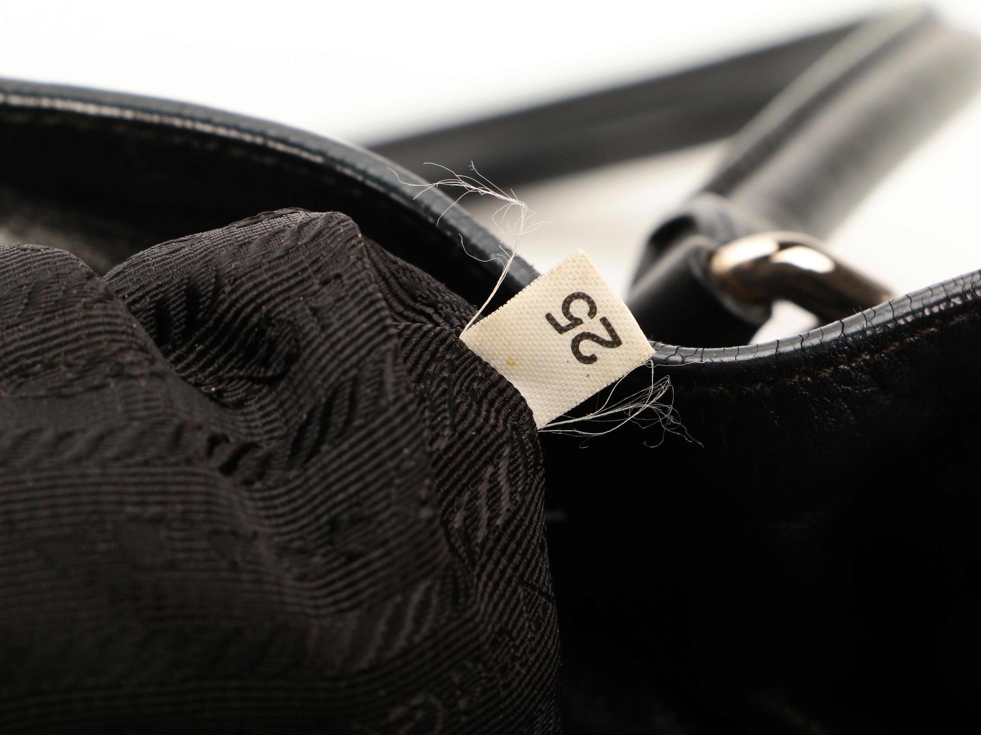 Prada Tote Bag in Black Tessuto Nylon with Whipstitch Leather Trim