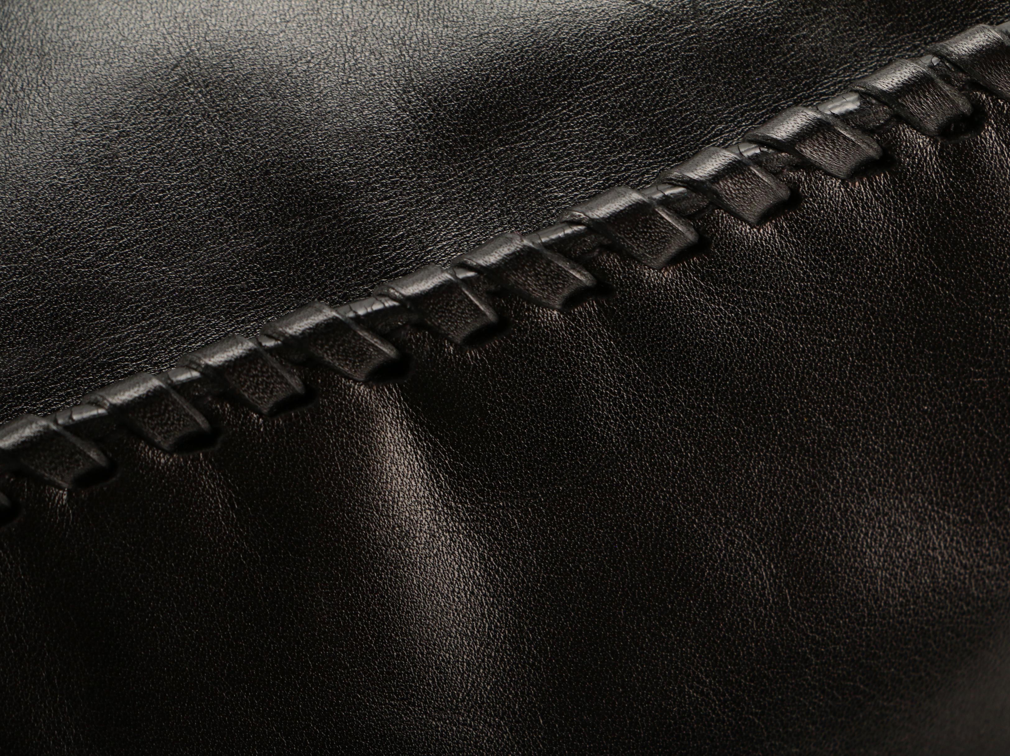 Prada Tote Bag in Black Tessuto Nylon with Whipstitch Leather Trim