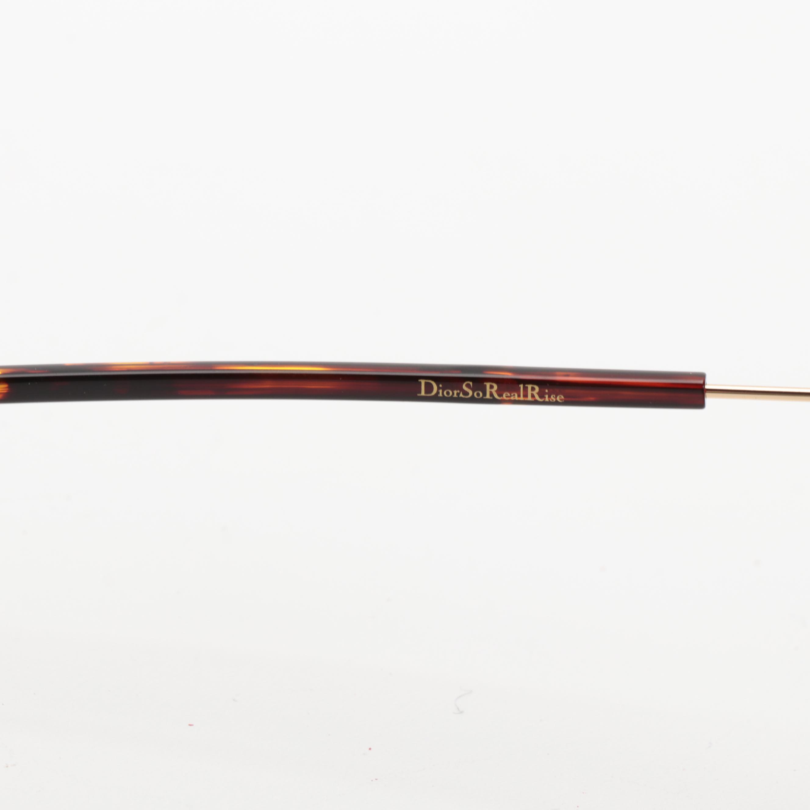 Dior So Real Rise Sunglasses in Pink Gold with Case