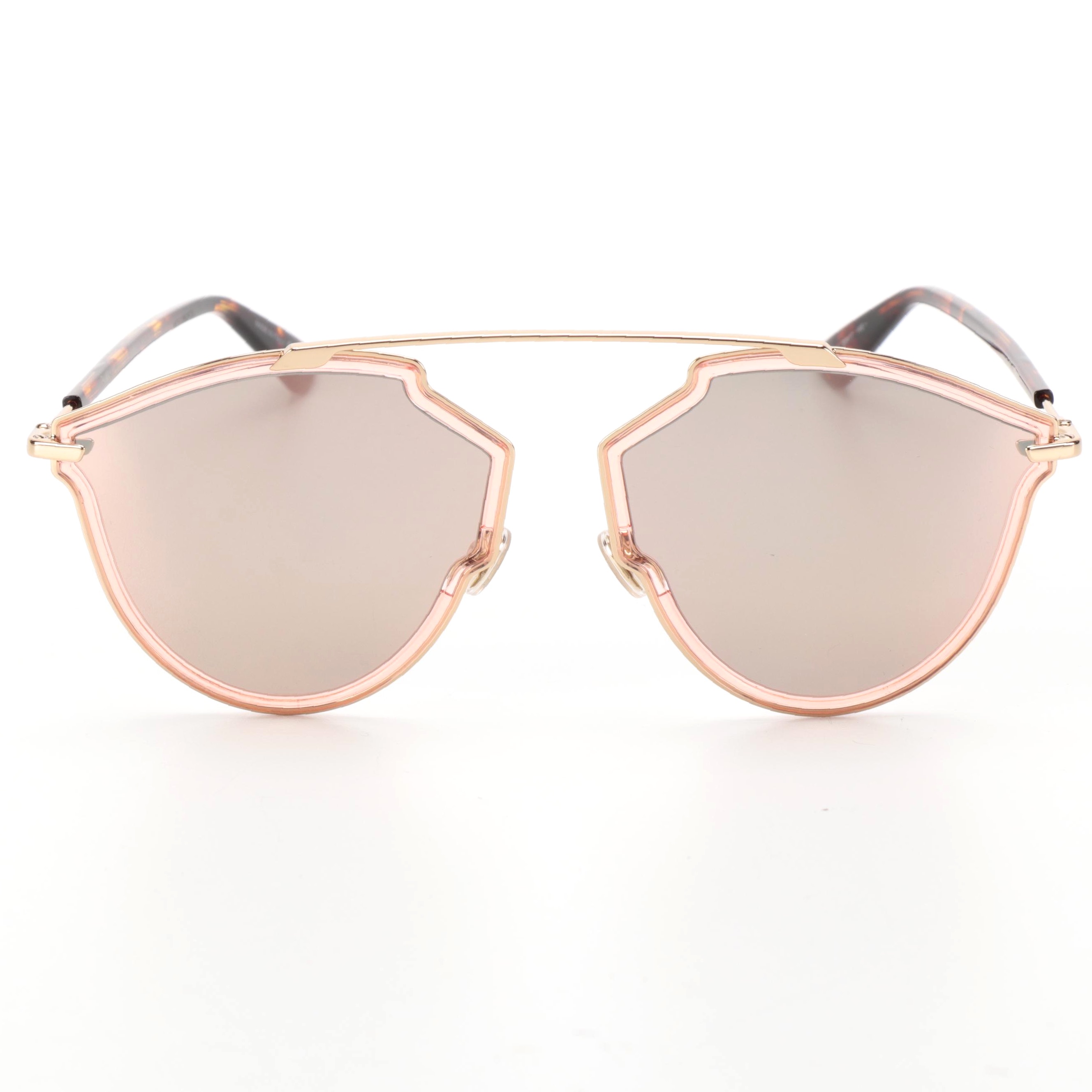 Dior So Real Rise Sunglasses in Pink Gold with Case