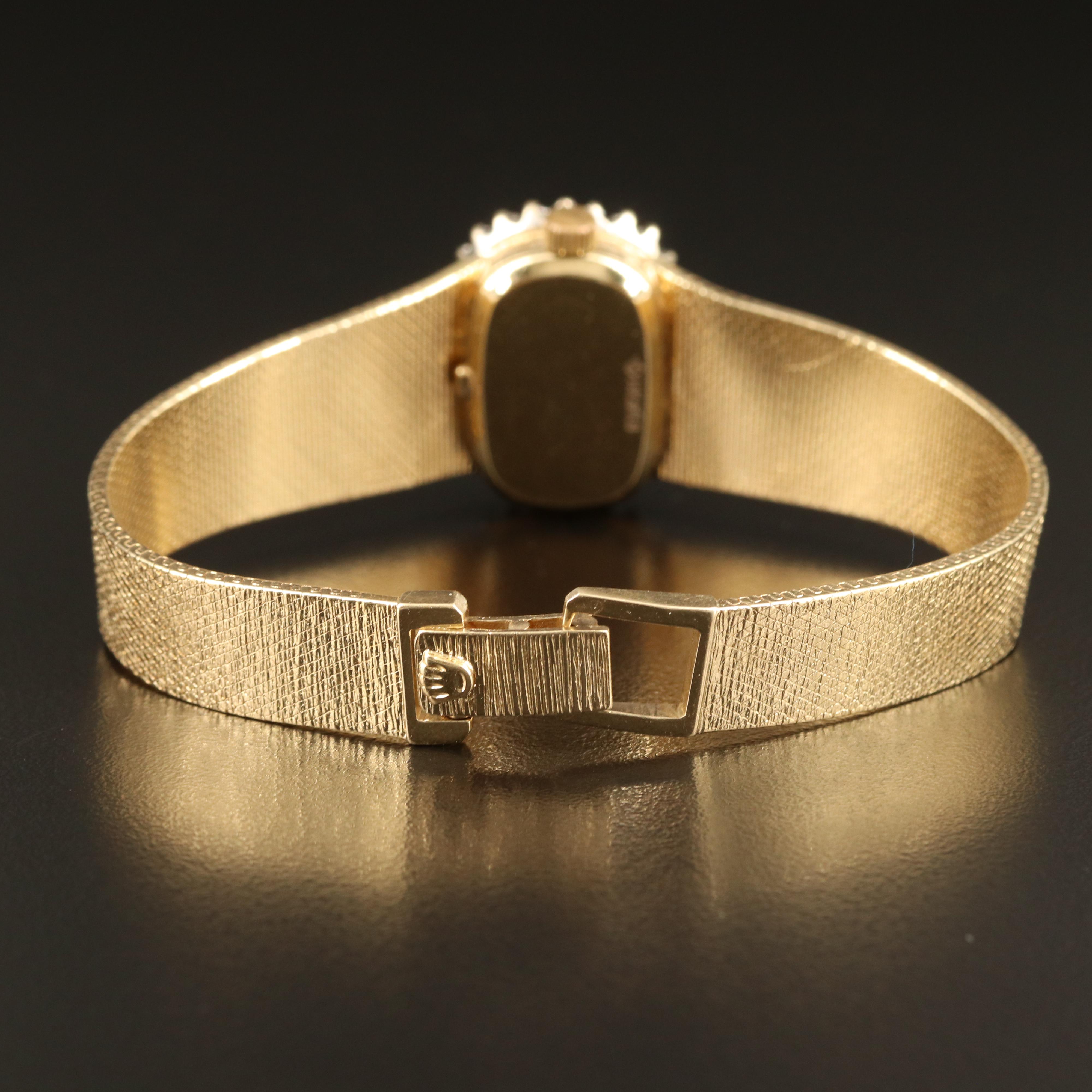 Vintage Rolex 14K Diamond Watch