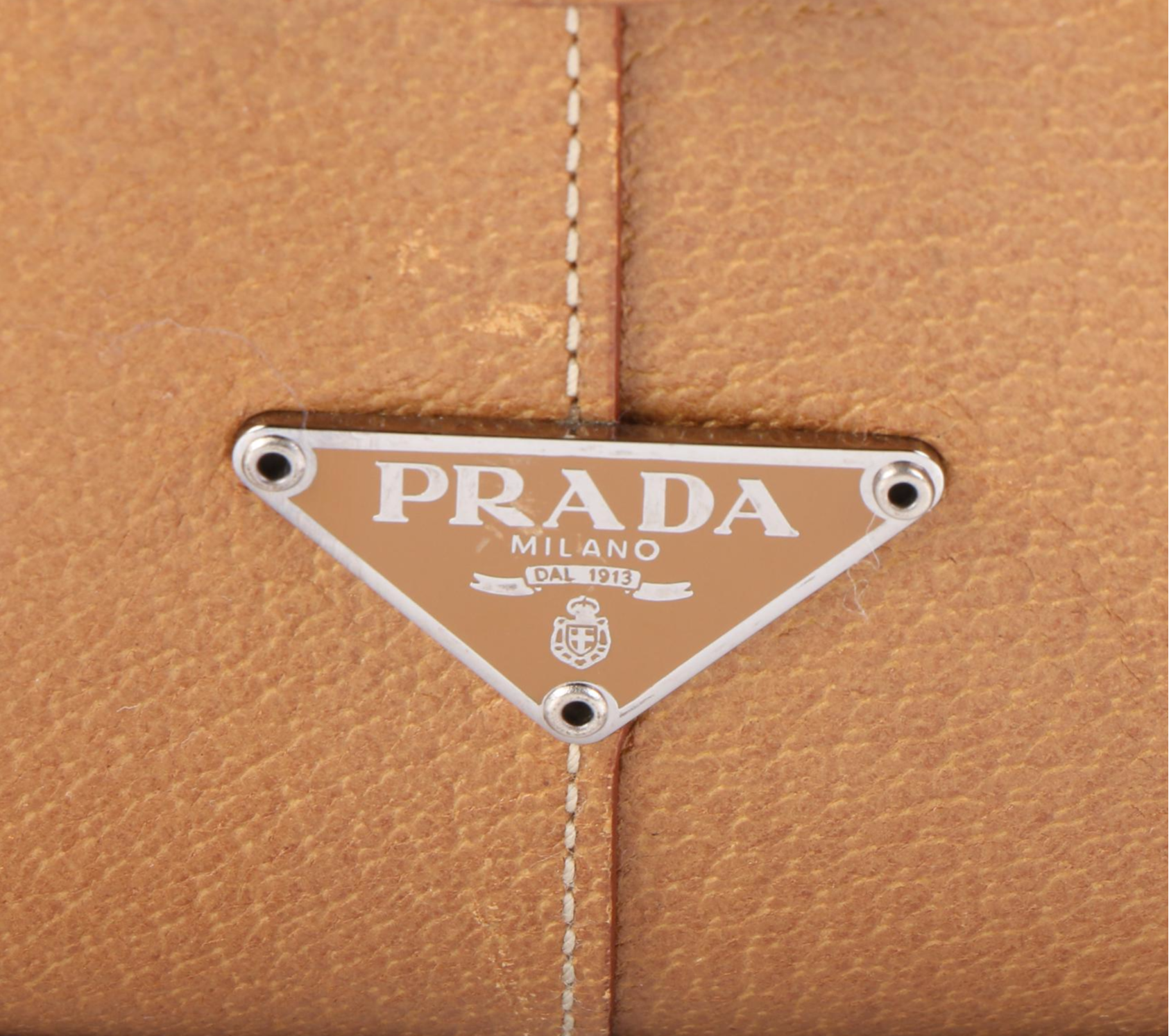 Prada Shoulder Bag in Leather with Padlock