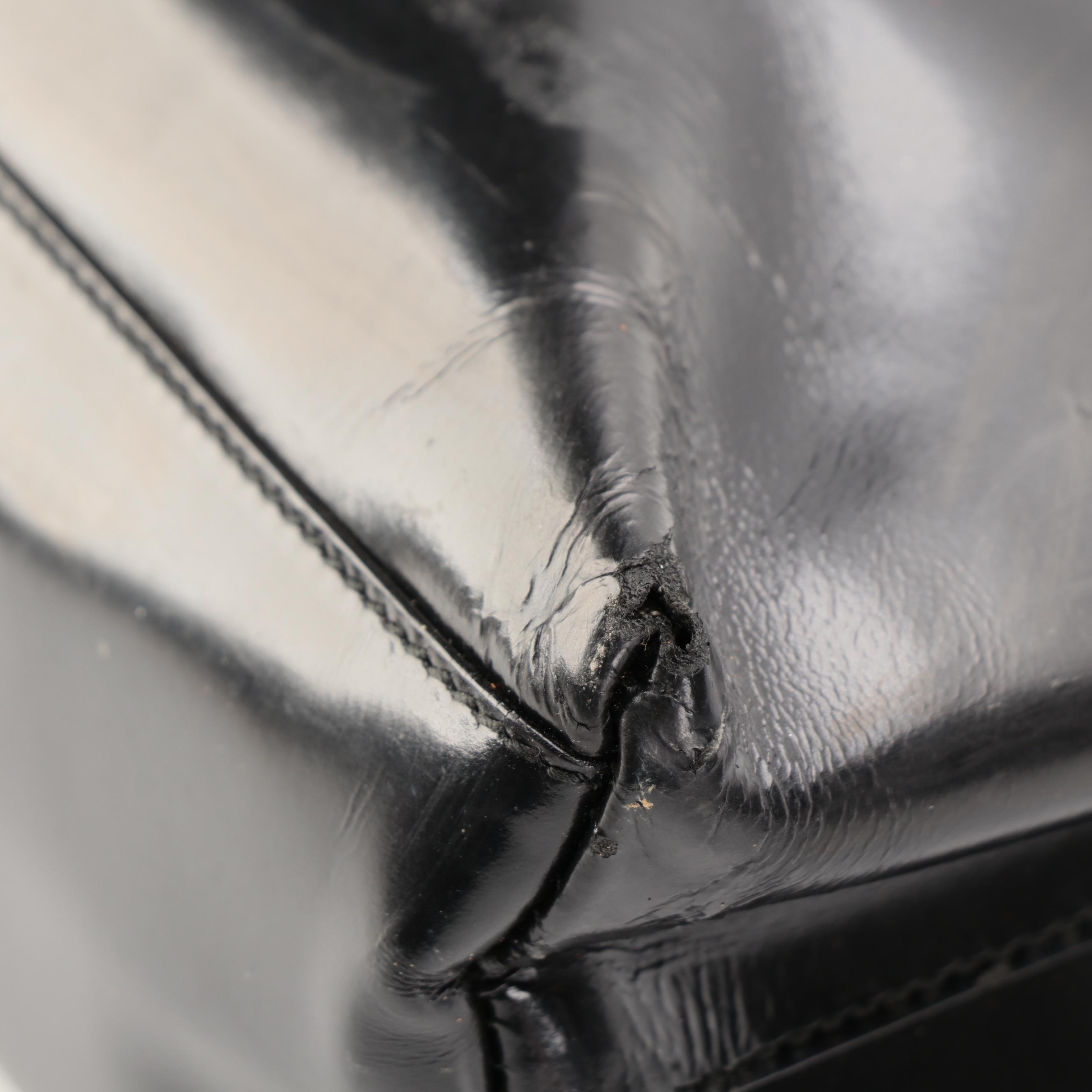 Prada Black Spazzolato Leather Handbag with Transparent Acrylic Handle