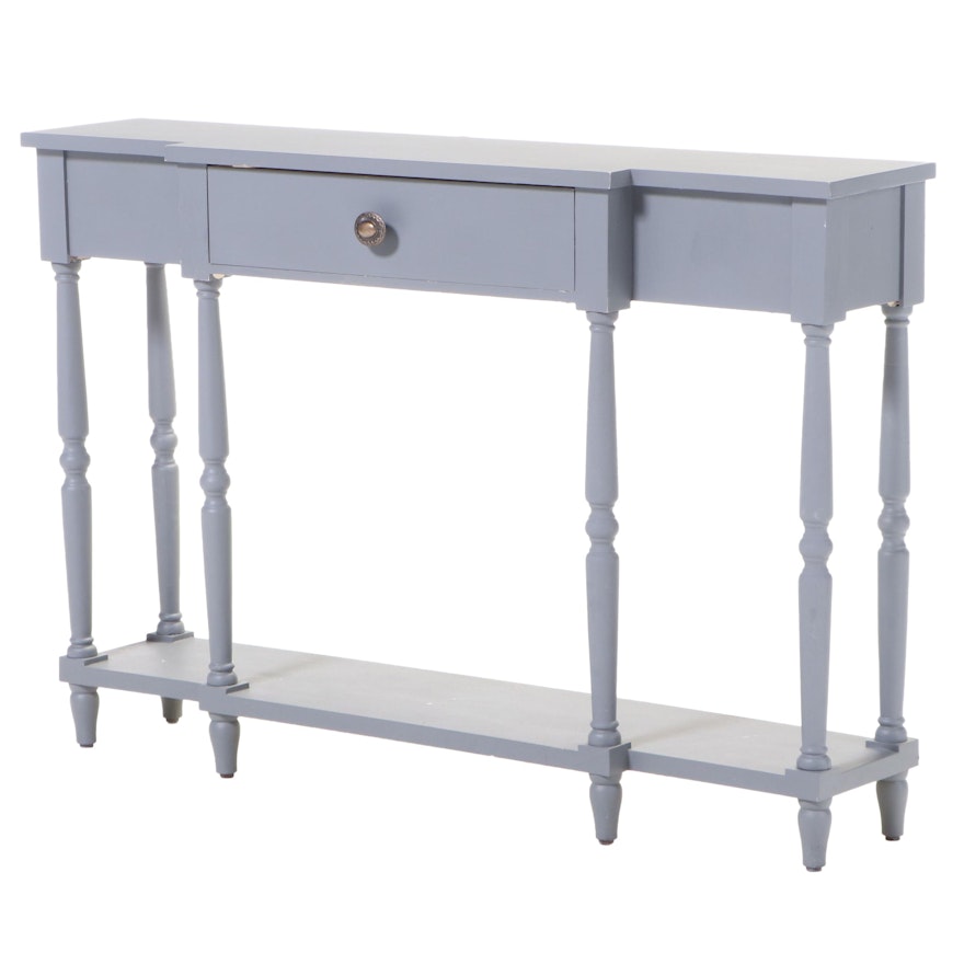 Contemporary Painted Breakfront Console Table