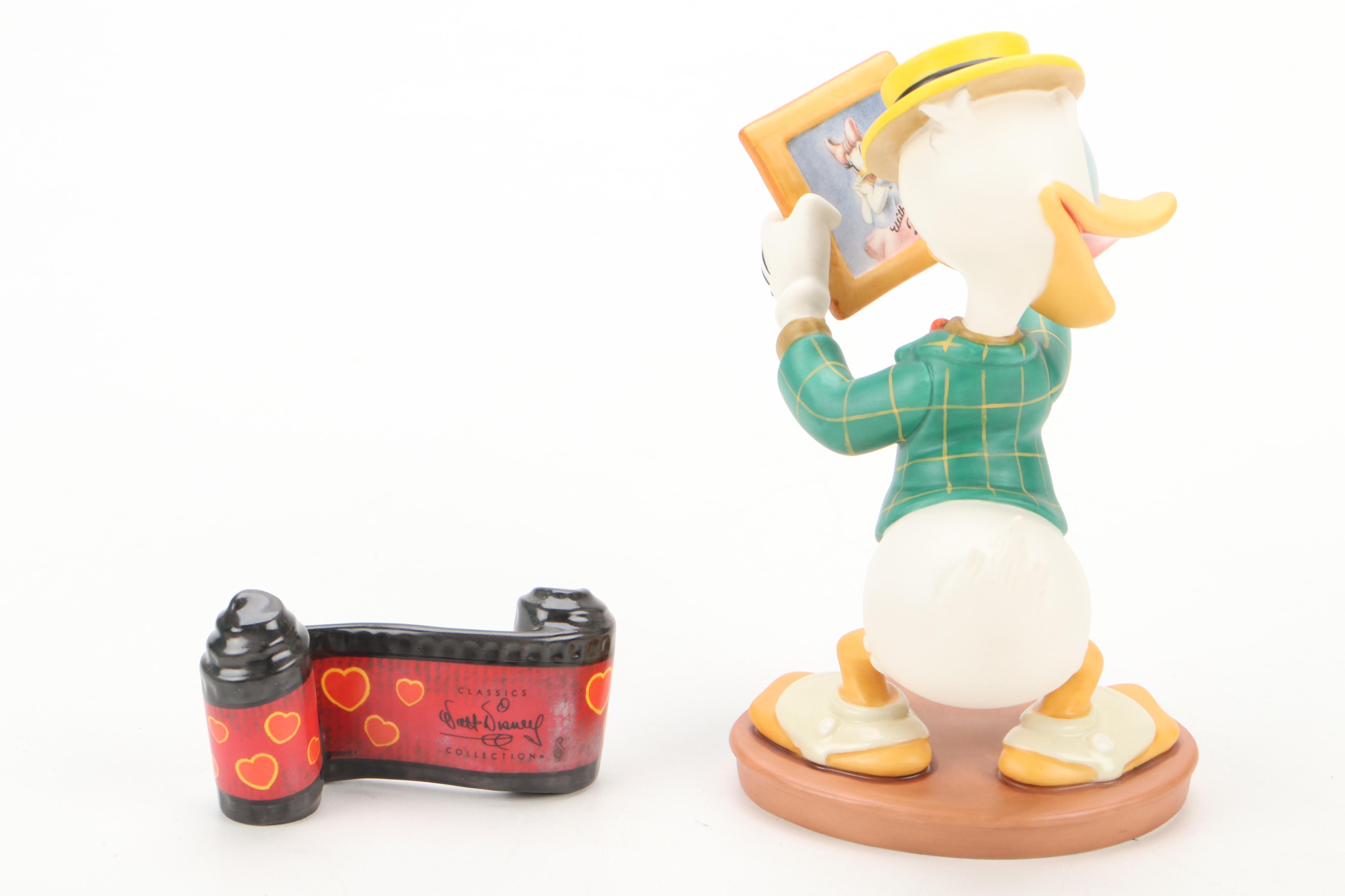 Walt Disney Classic Collections "Dr. Duck Steps Out" Ceramic Figurines