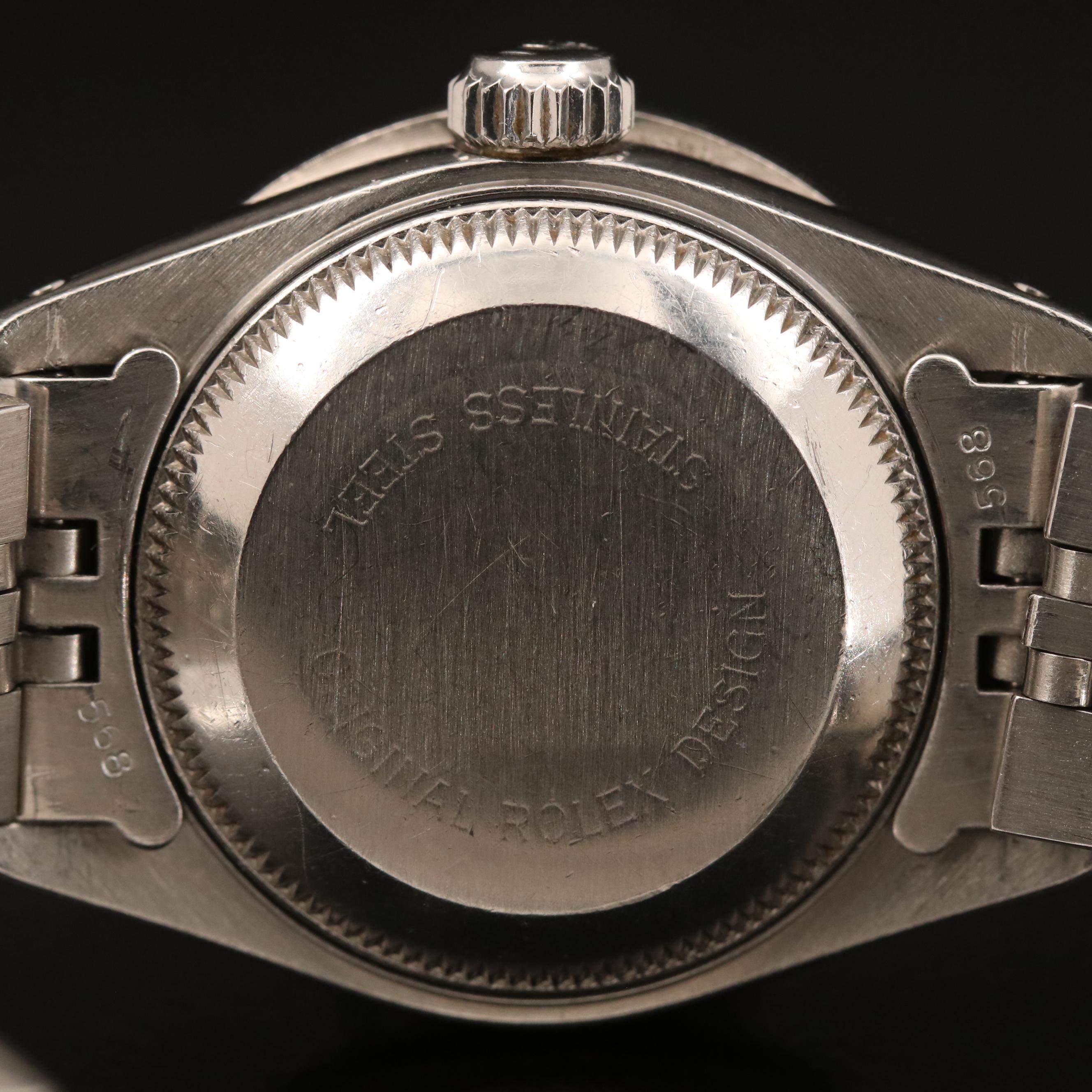 1982 Rolex Datejust MOP 2.10 CTW Diamond Dial, Bezel and Band Watch