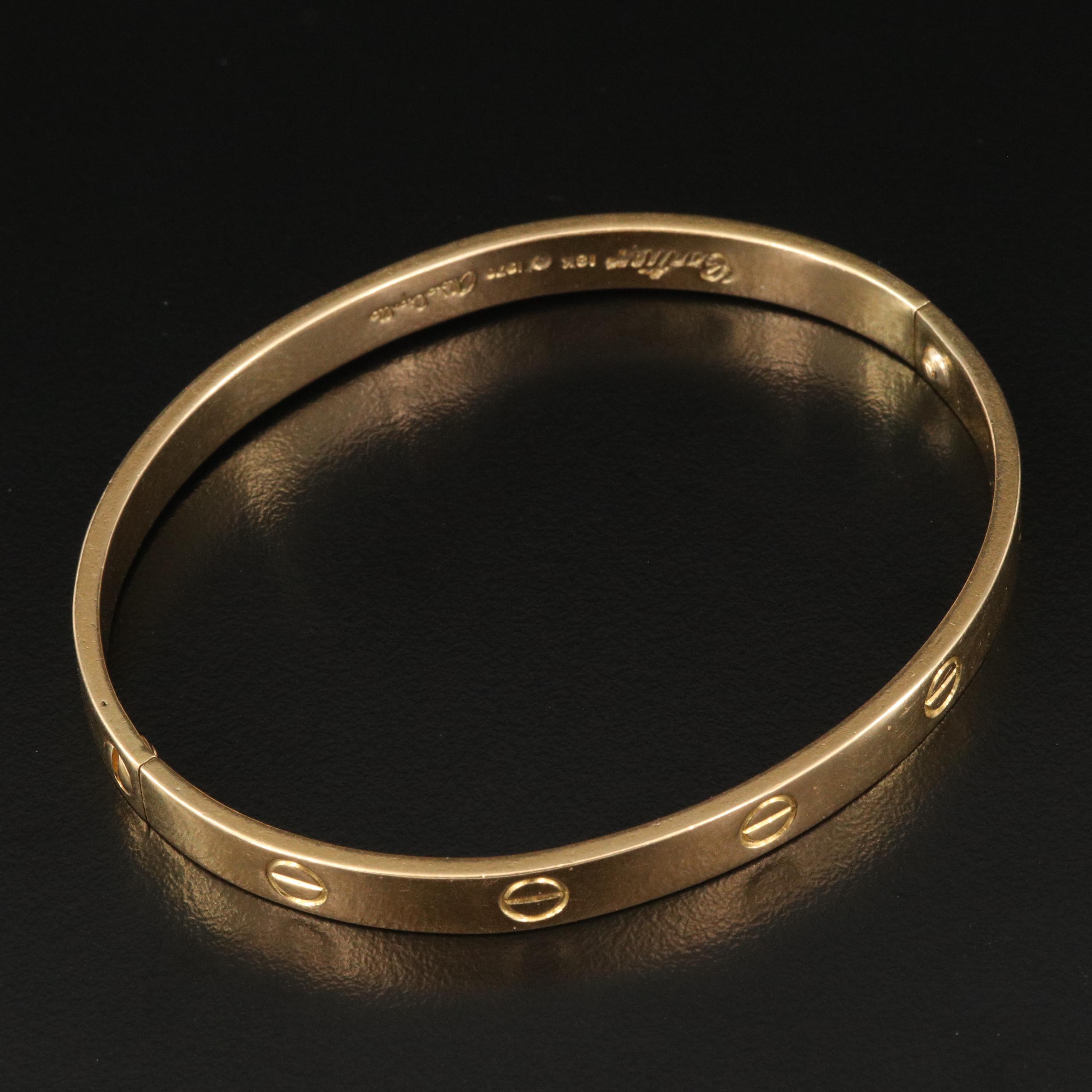 Vintage Cartier "Love" Signed Aldo Cipullo 1970 18K Bracelet