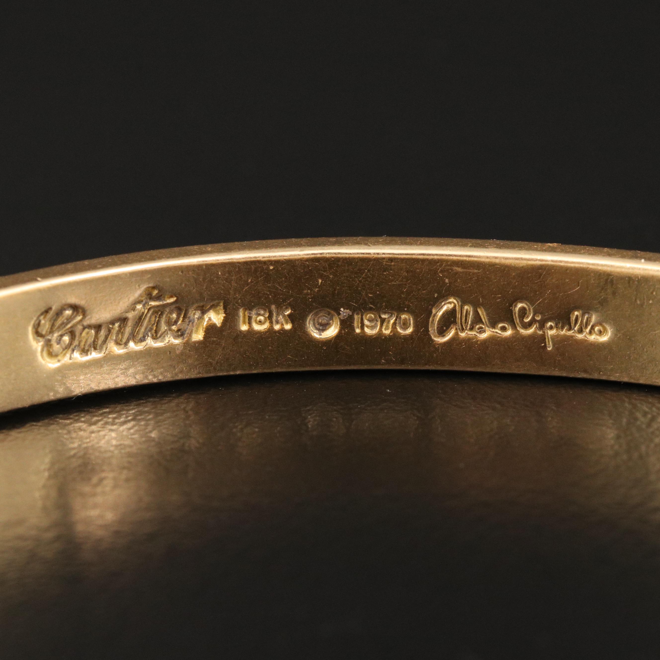 Vintage Cartier "Love" Signed Aldo Cipullo 1970 18K Bracelet