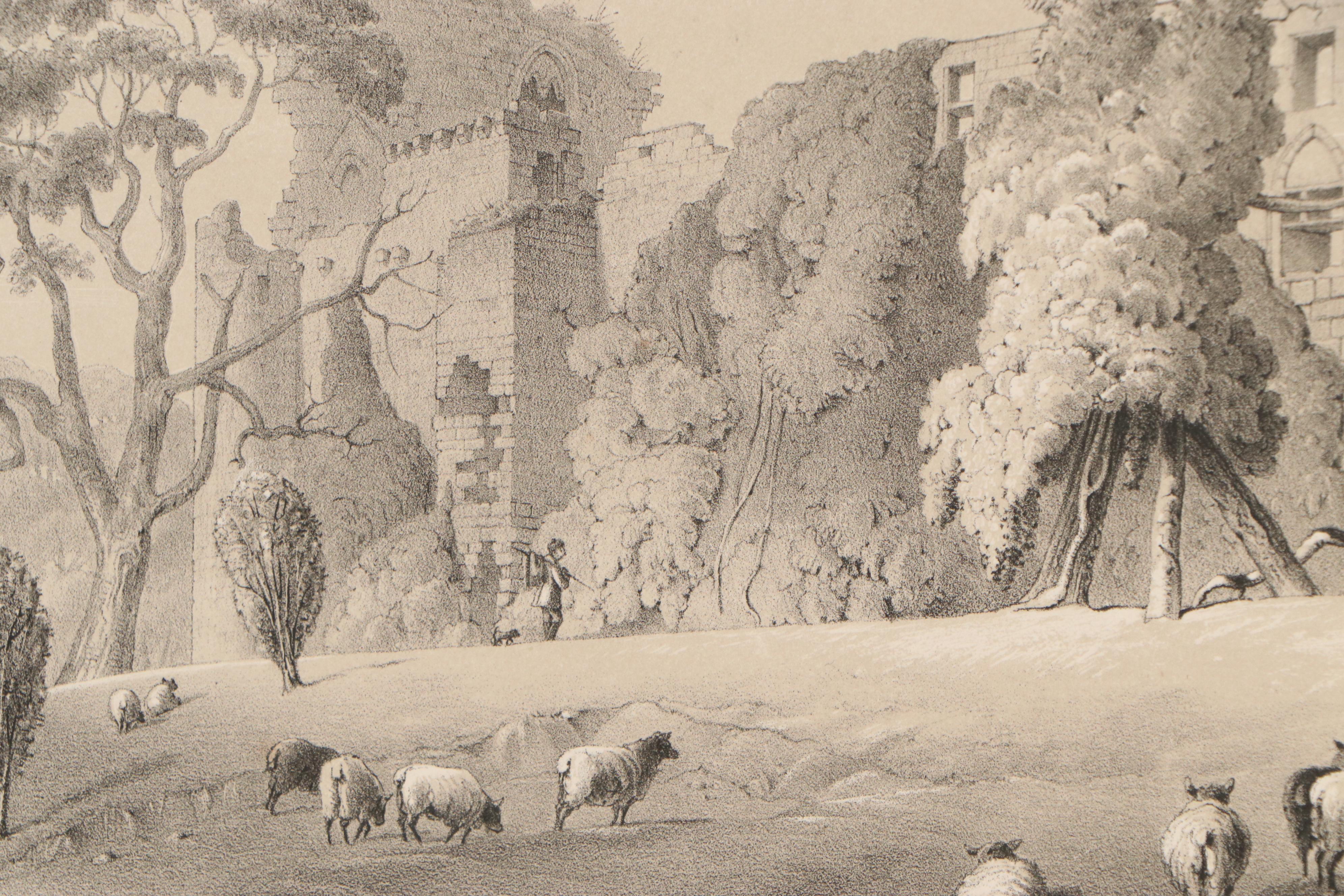 Lithographs of Architectural Ruins