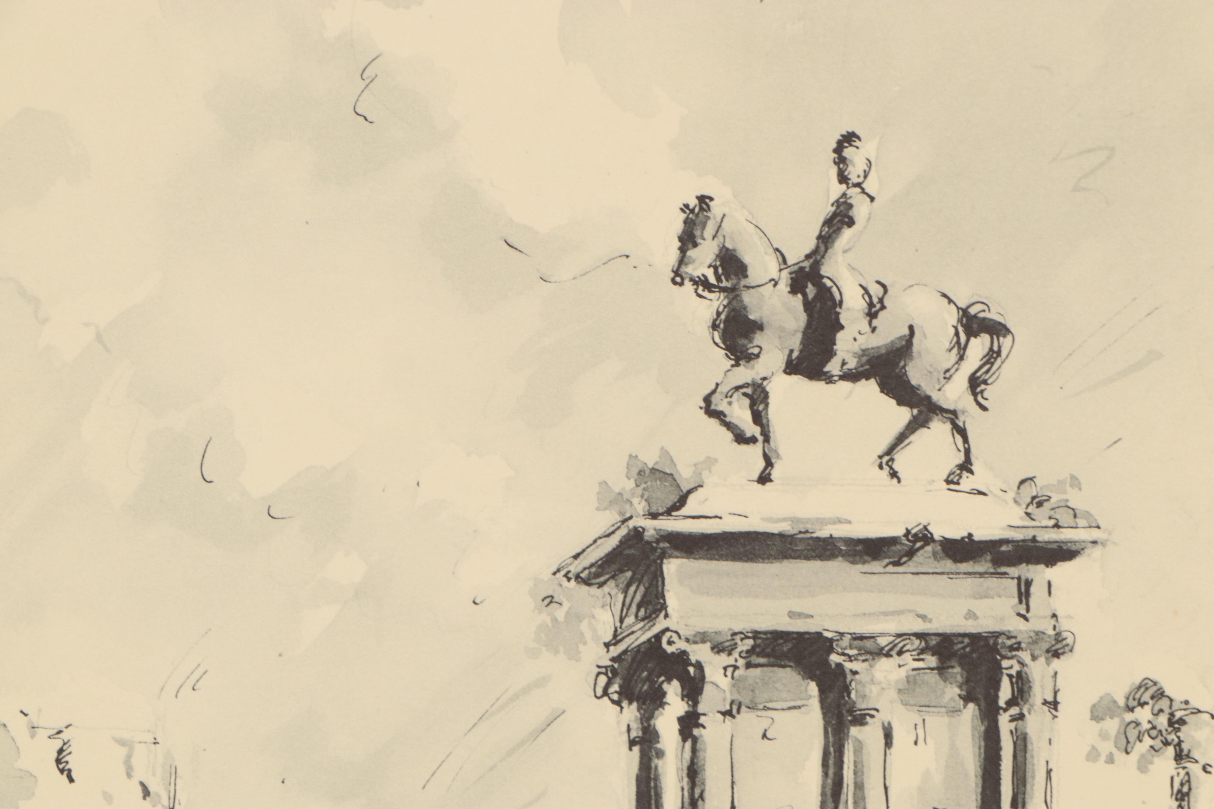 Lithographs of Architectural Ruins