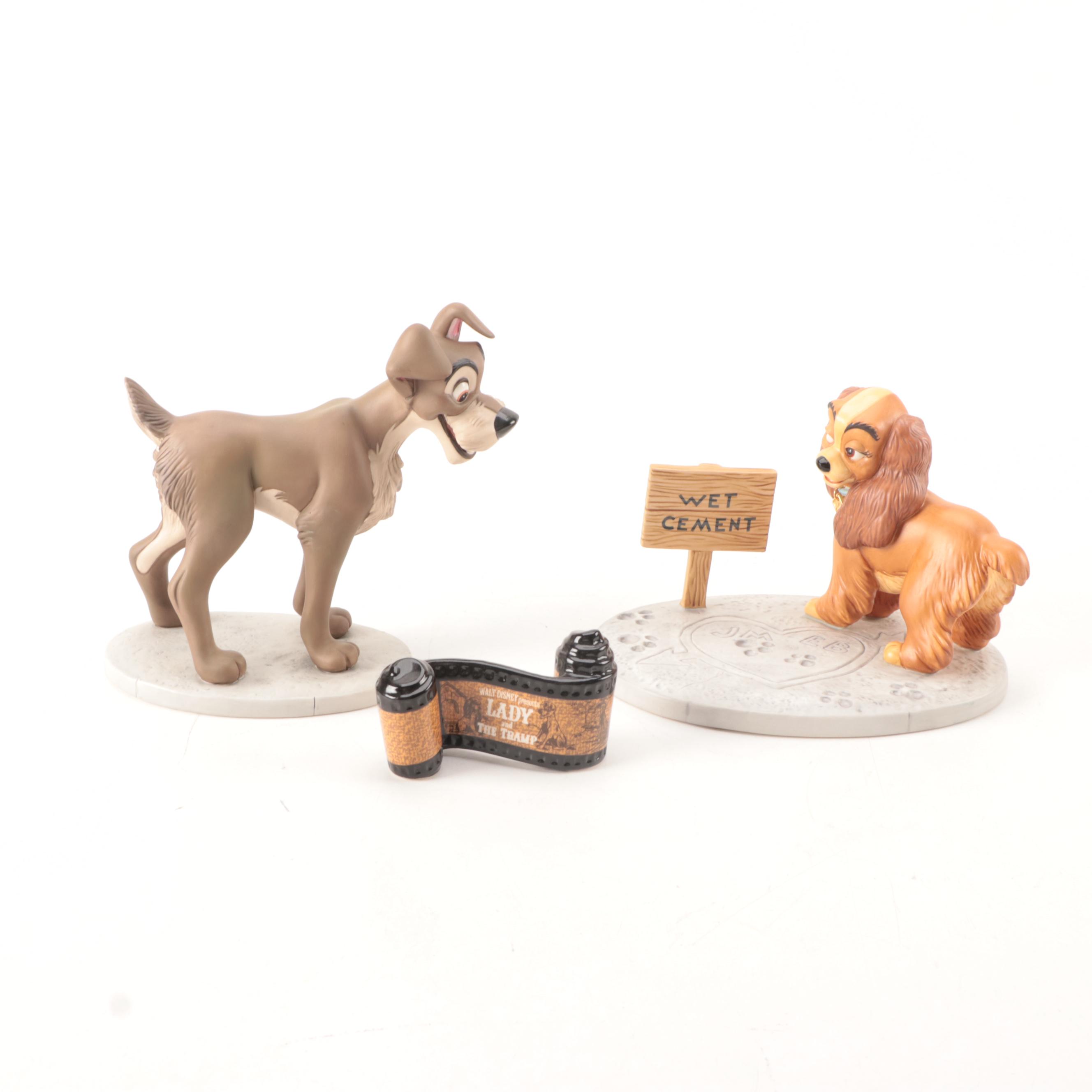 Walt Disney Classics Collection "Lady and the Tramp" Ceramic Figurines
