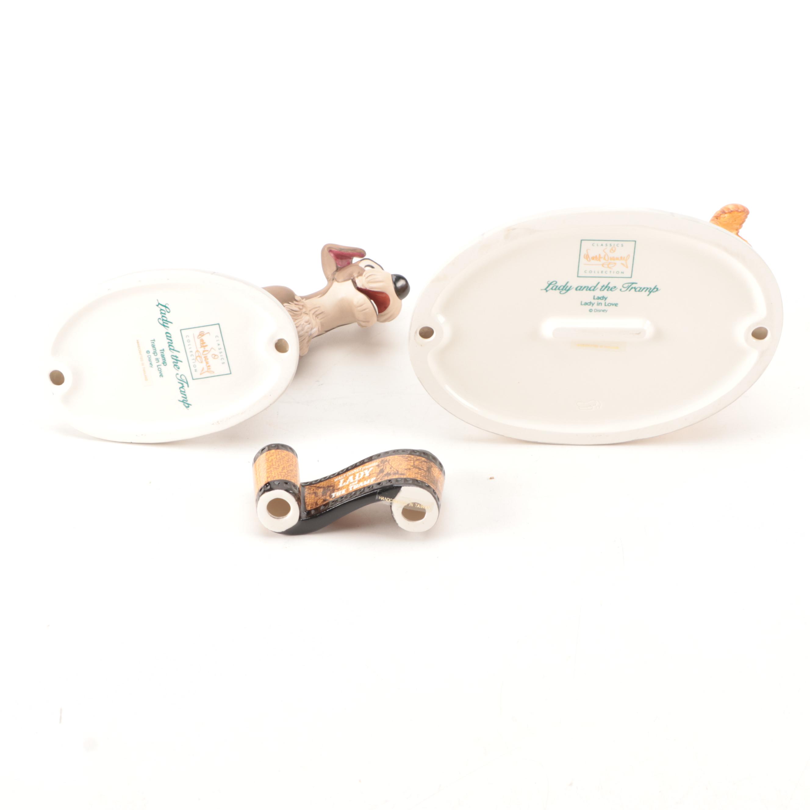 Walt Disney Classics Collection "Lady and the Tramp" Ceramic Figurines