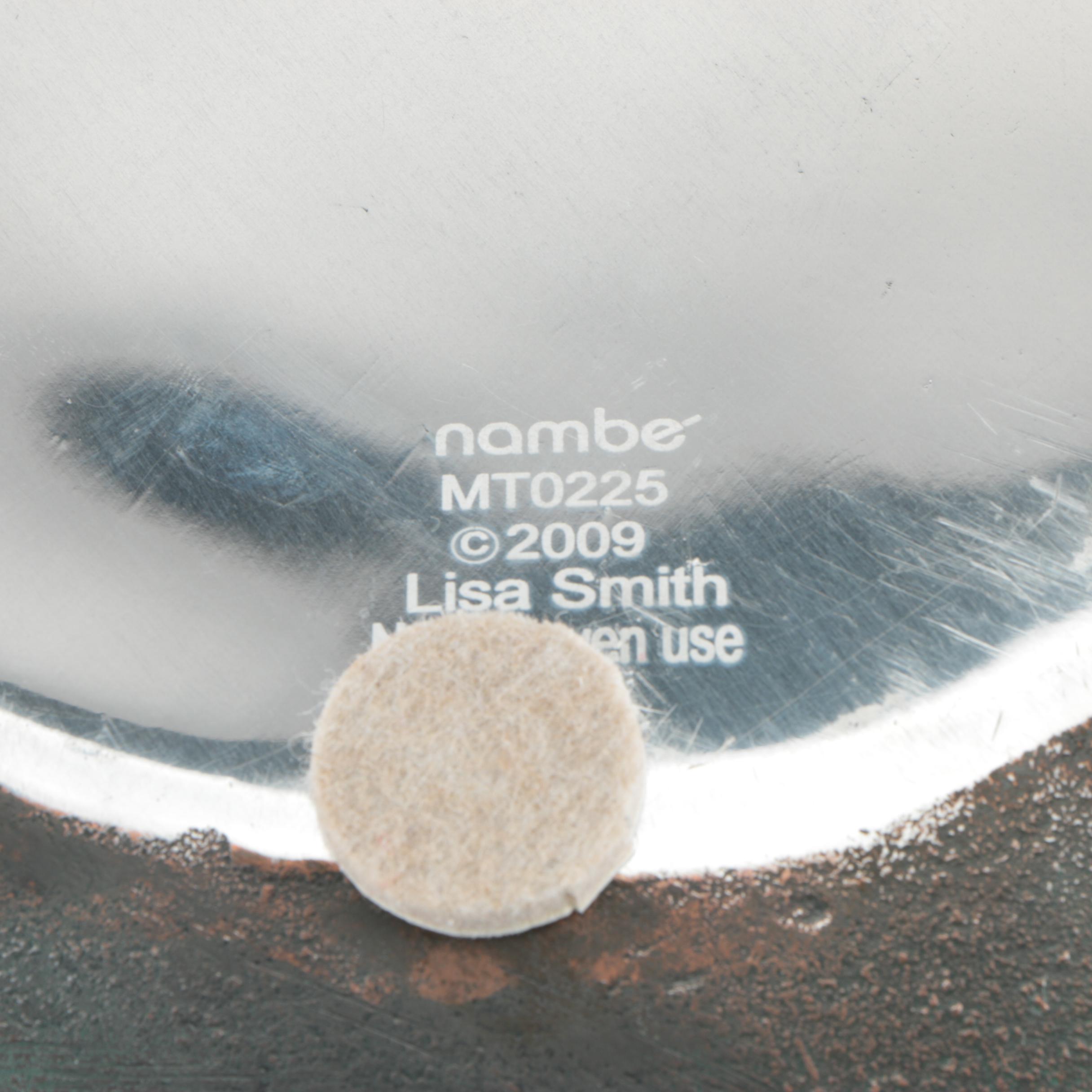 Nambé "Copper Canyon" Ridged Copper Accented Metal Serving Bowl