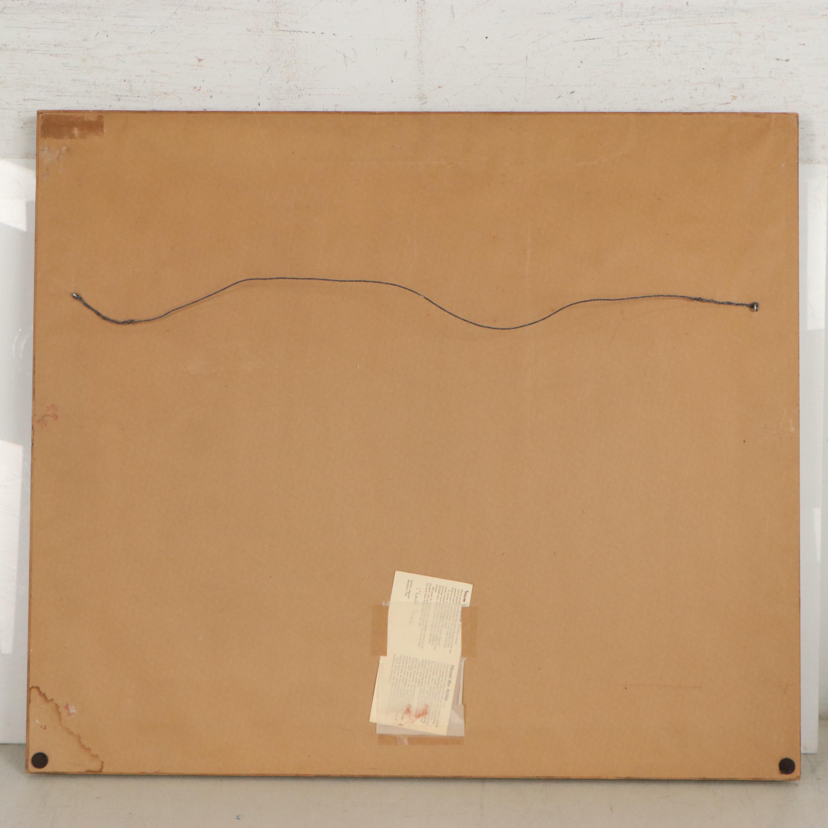 Charles Fracé Offset Lithograph "Snow Leopard," Circa 1979